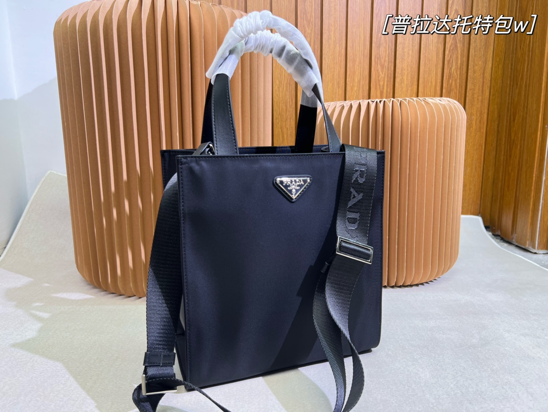 Prada Handbags Tote Bags Unisex Nylon