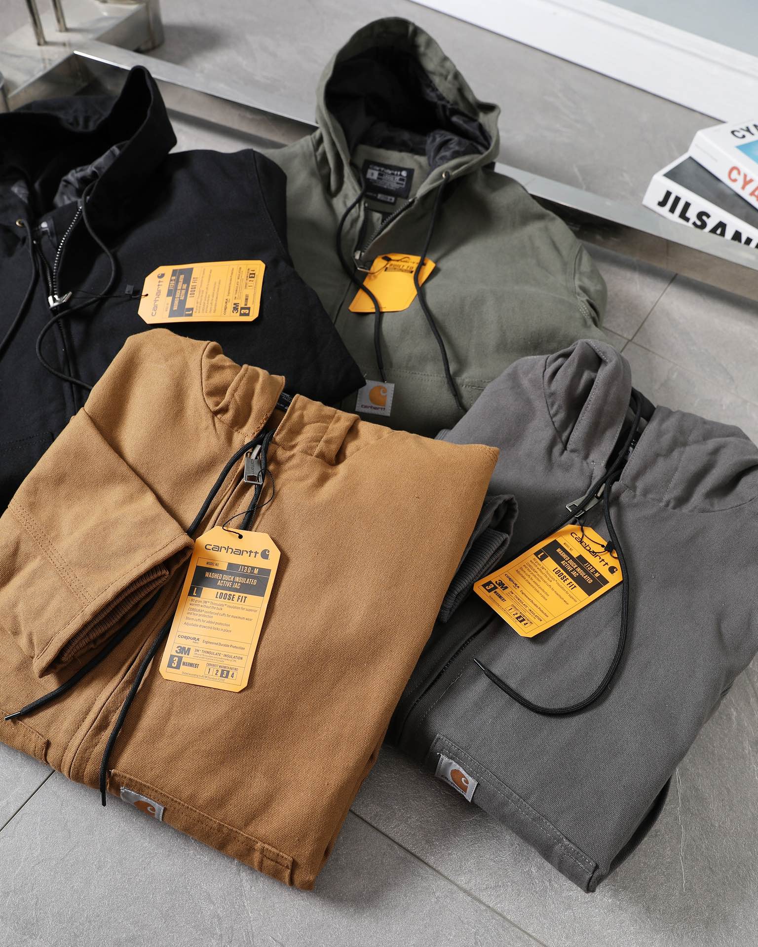 Carhartt Chain Jacket CB KB03# Khmer: High-Quality Design with Multiple Pockets - 图片 7