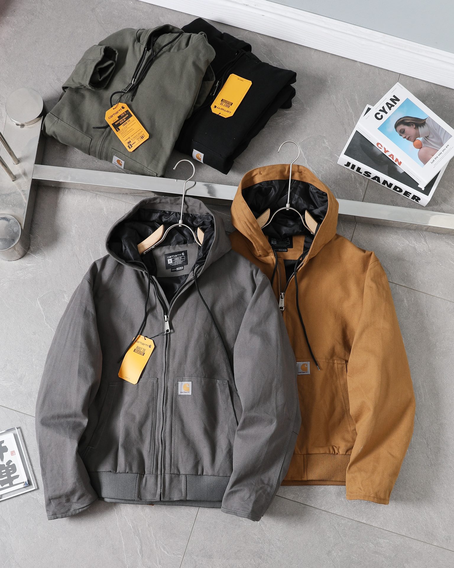 Carhartt Chain Jacket CB KB03# Khmer: High-Quality Design with Multiple Pockets - 图片 9