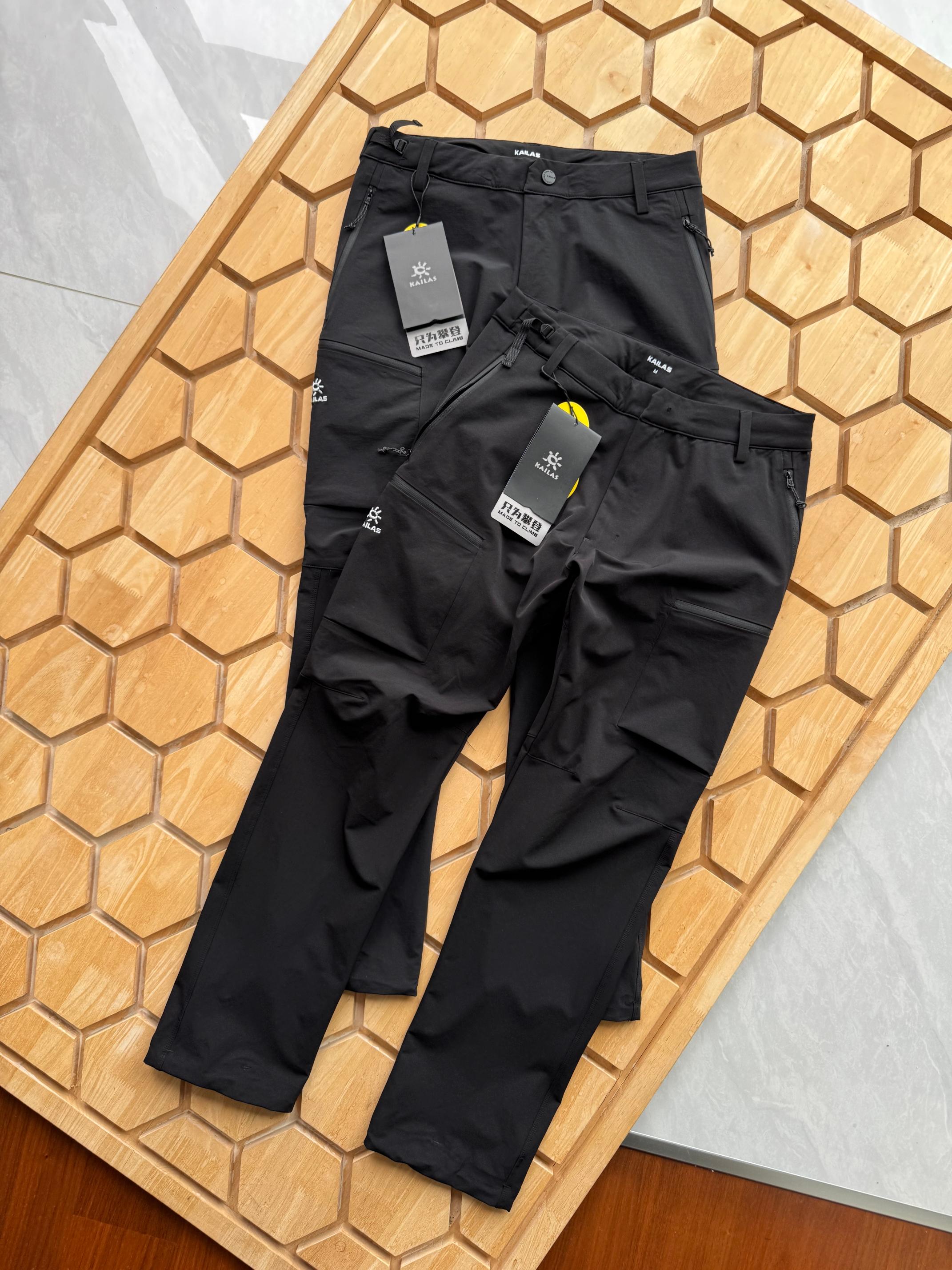 Kailas Men's T10-X Softshell Hiking Pants - Windproof, Water-Resistant, Breathable