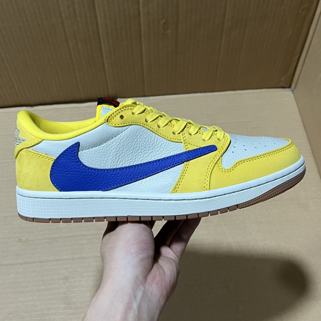Air Jordan 1 Low Canary Yellow Blue Premium Leather Sneakers 1 a1751314129588 1488