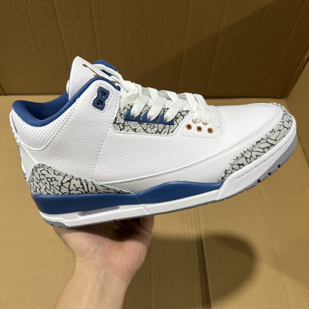 Air Jordan 3 Retro 'White/Red' Men's Basketball Shoes, Size 40-48.5 10 a1755206706697 5351