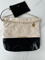 Chanel épissure Cuir de vache 1 Chanel épissure Cuir de vache