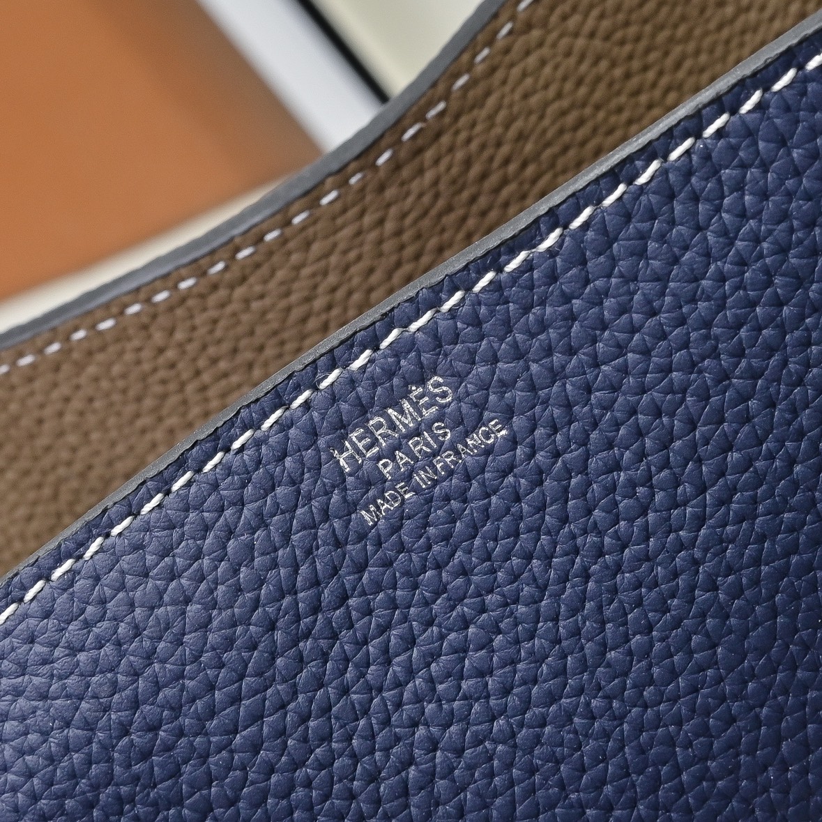 爱马仕（Hermès）奢华与永恒的设计 双面袋两面通用 简单低调 跟着心情换不一样的颜色🌈🌈🌈深蓝/大象灰