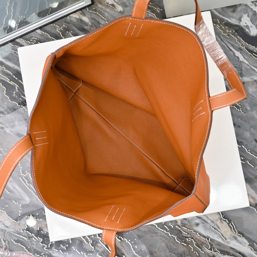 爱马仕（Hermès）奢华与永恒的设计 双面袋两面通用 简单低调 跟着心情换不一样的颜色🌈🌈🌈金棕