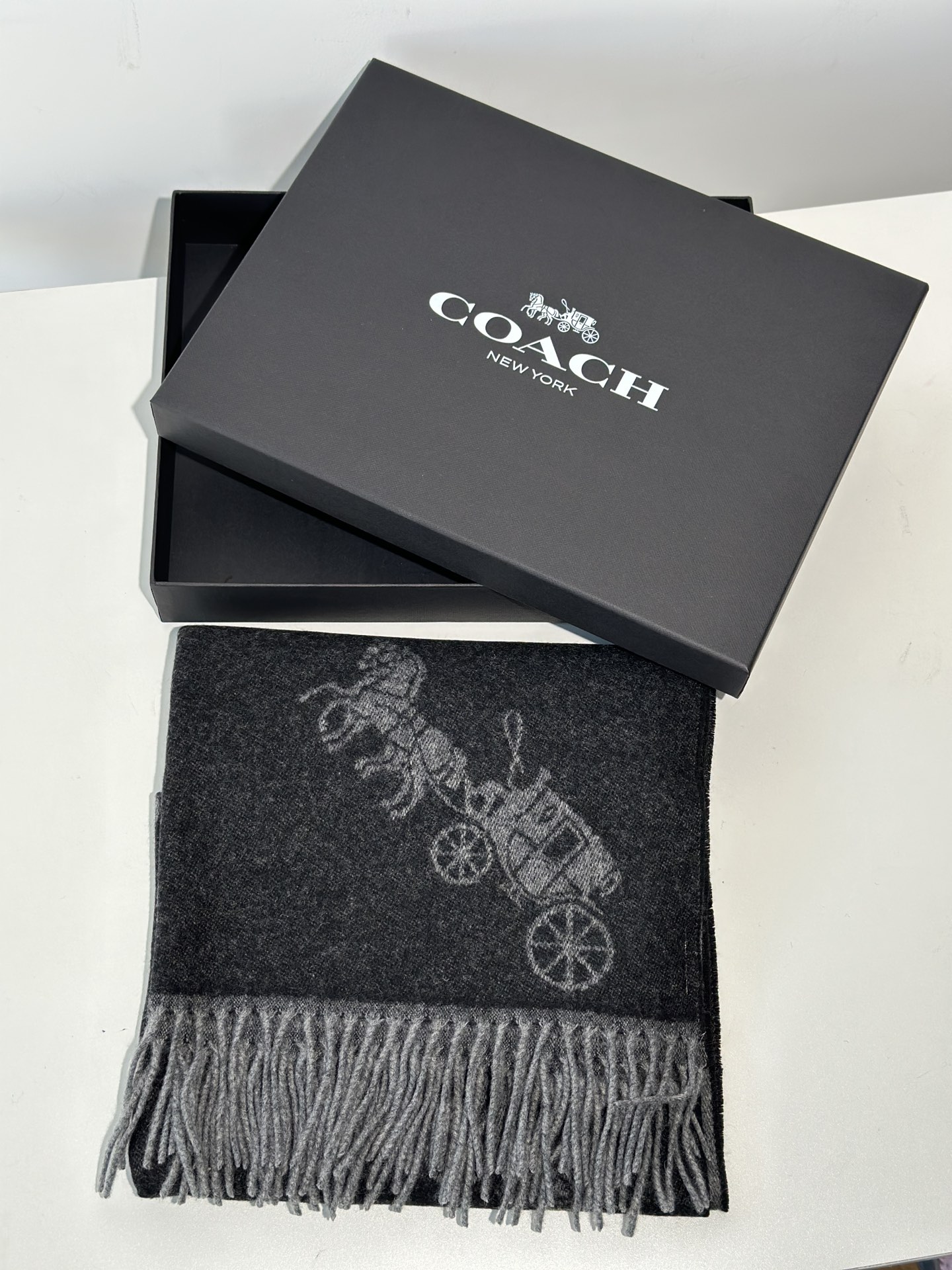 Coach ～纯原 COACH蔻驰 F76384围巾 2023年新款三色披肩也太 了吧 不仅有颜值还有品质