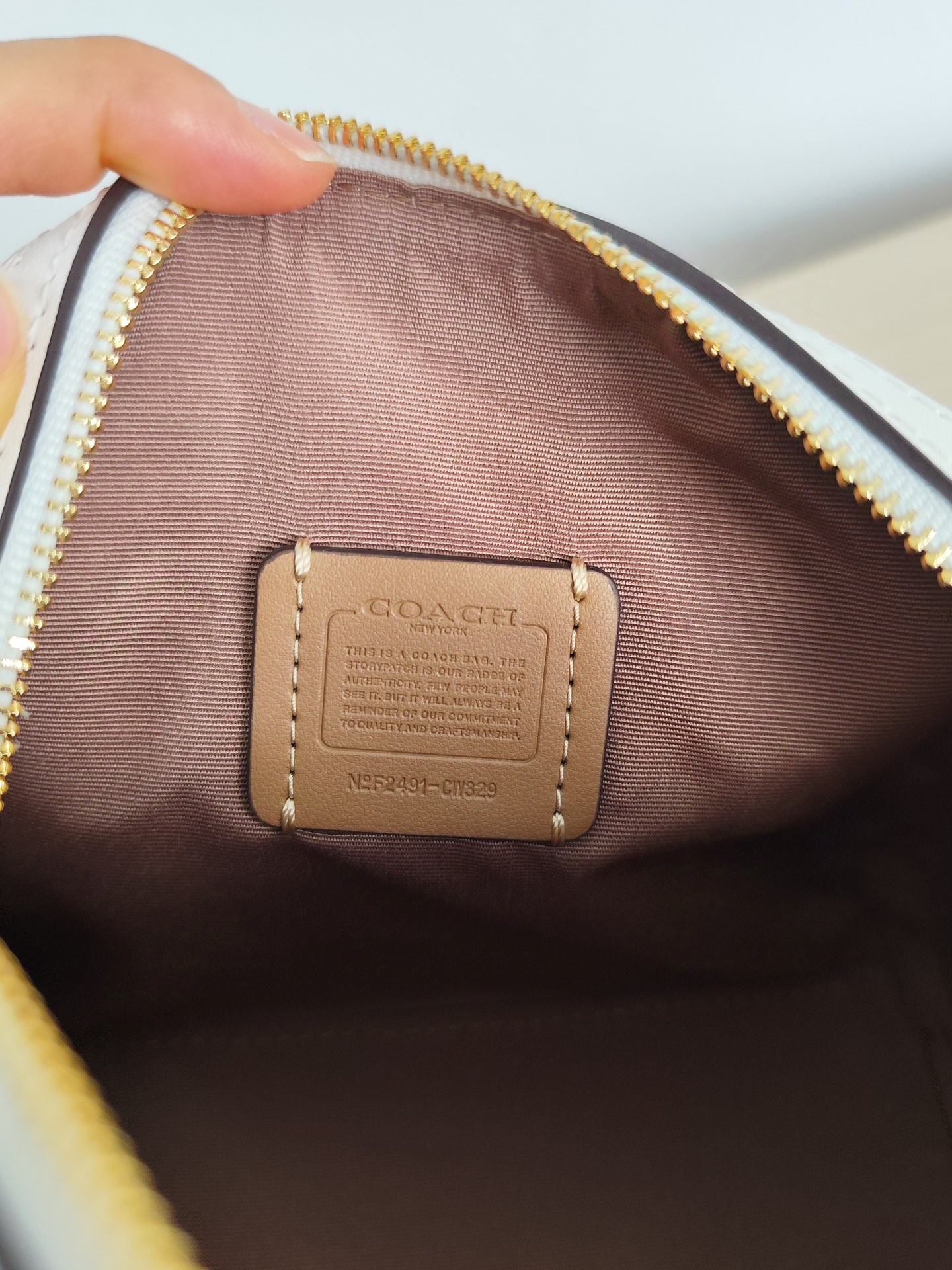 Coach 纯 COACH 蔻驰 MINI ROWAN CW329女士单肩斜挎手提包波士顿包