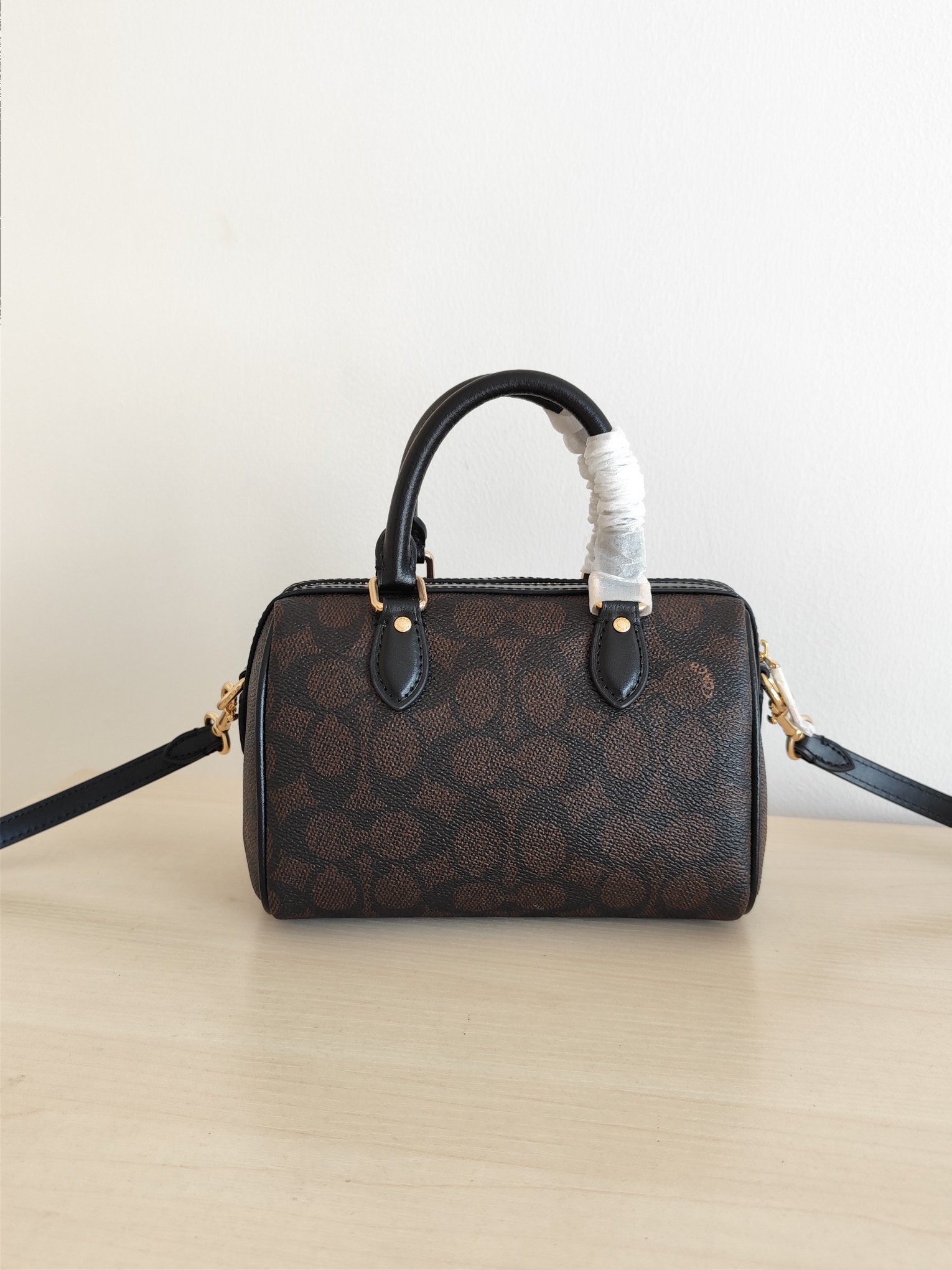 Coach 纯 COACH 蔻驰 MINI ROWAN CW329女士单肩斜挎手提包波士顿包