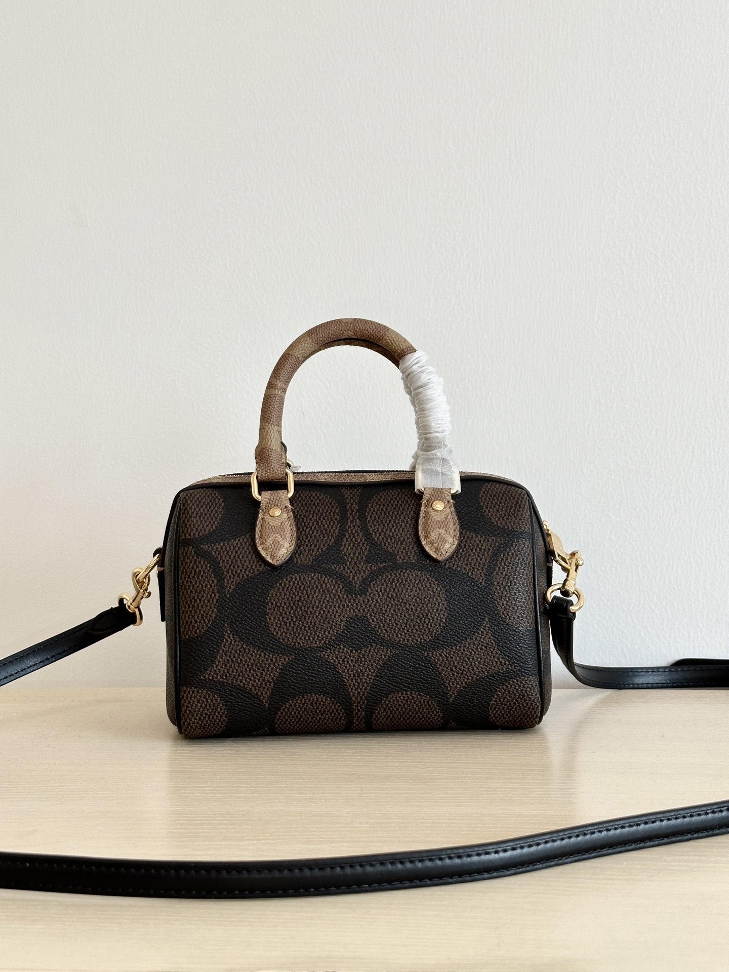 Coach ～纯 COACH 蔻驰 MINI ROWAN CAB16女士单肩斜挎手提包波士顿包