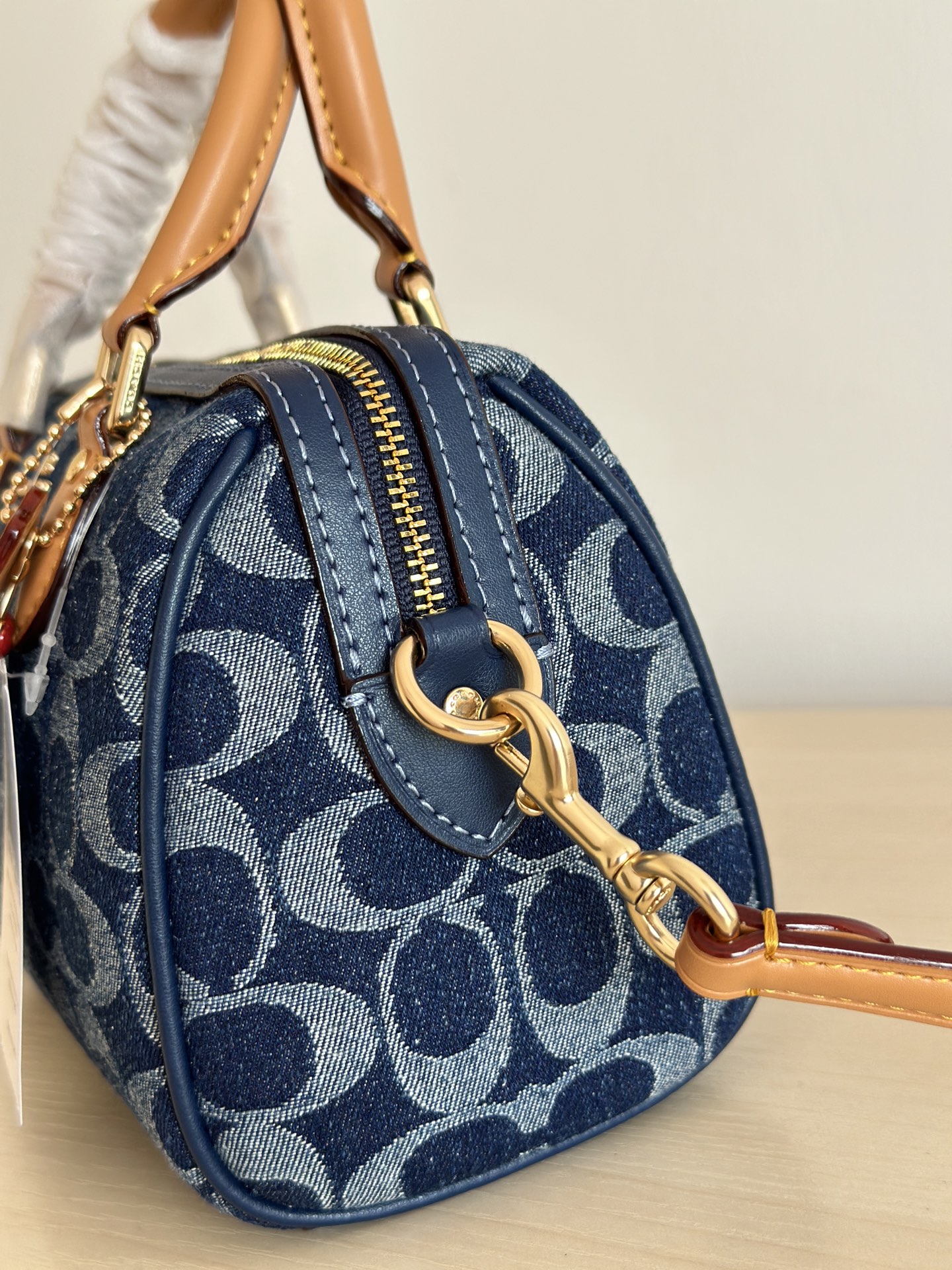 Coach ～纯 COACH 蔻驰 MINI ROWAN CY742女士单肩斜挎手提包波士顿包