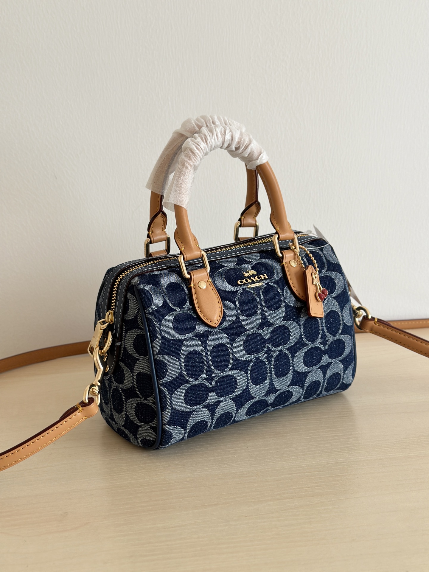 Coach ～纯 COACH 蔻驰 MINI ROWAN CY742女士单肩斜挎手提包波士顿包