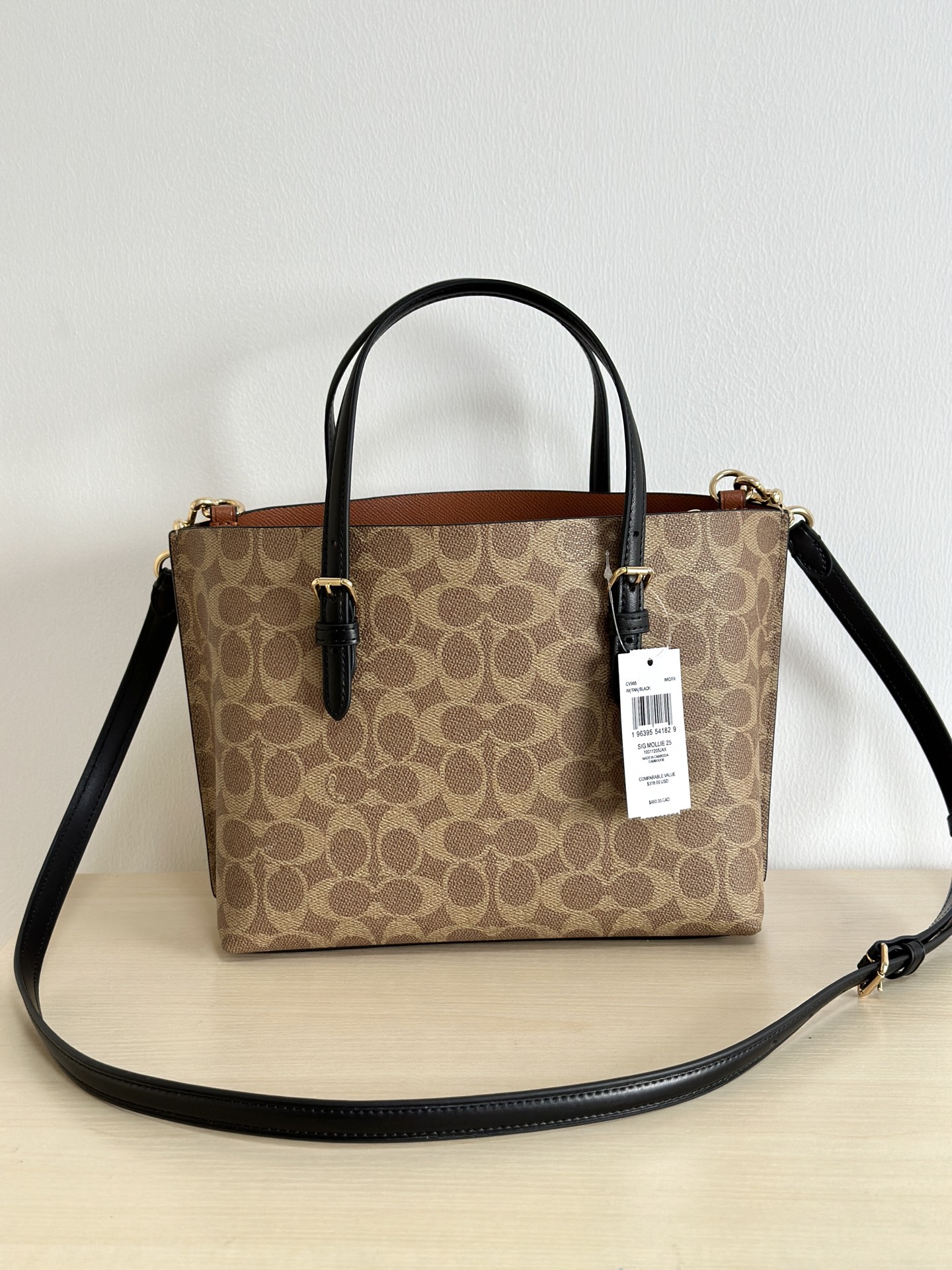 Coach ～纯原coach蔻驰CV965 Mollie25系列 托特斜挎包