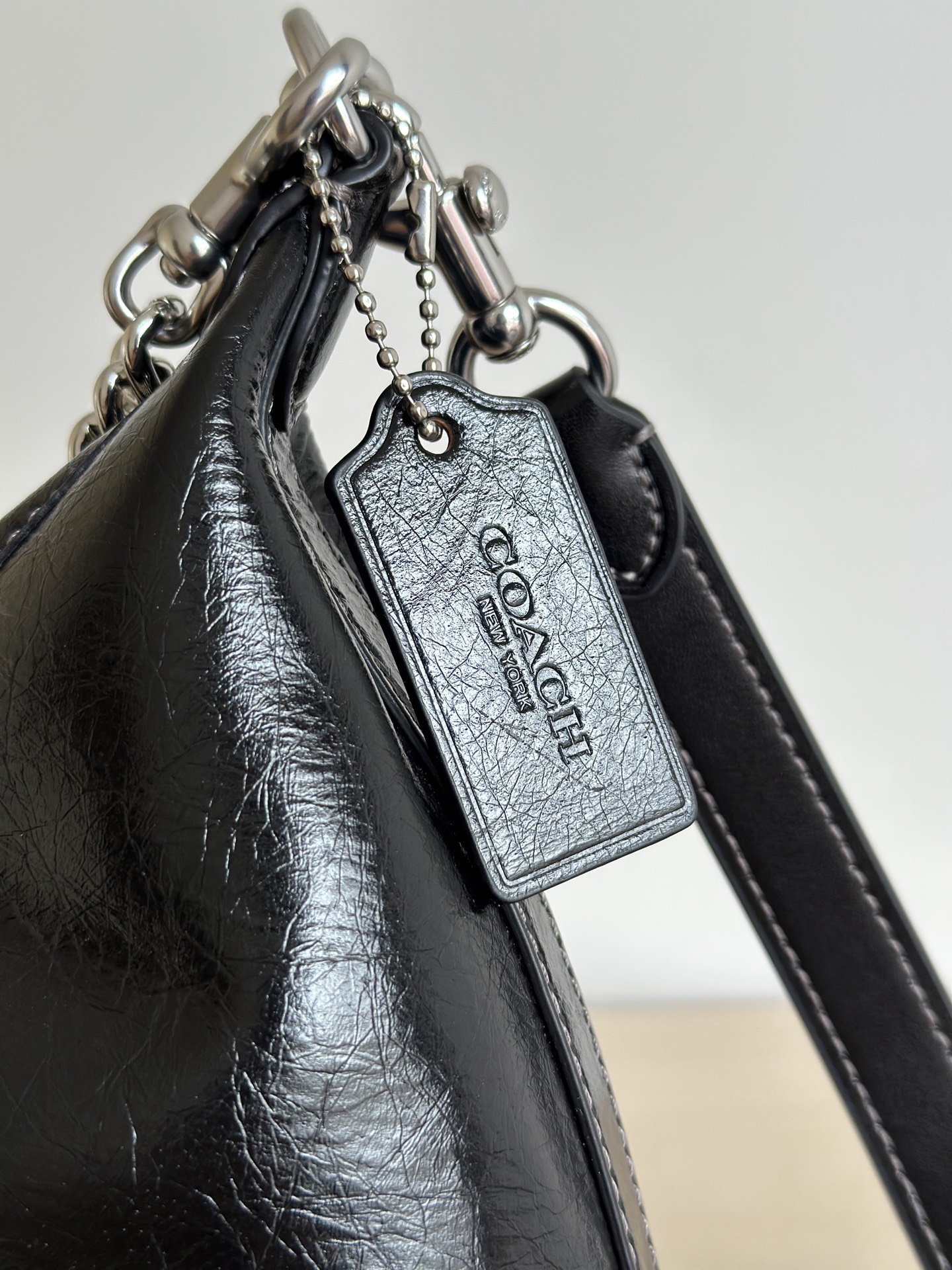Coach 纯原Coach蔻驰 CAD75 Juliet朱丽叶系列油蜡皮流浪包 三肩带设计 多种自由搭配背法