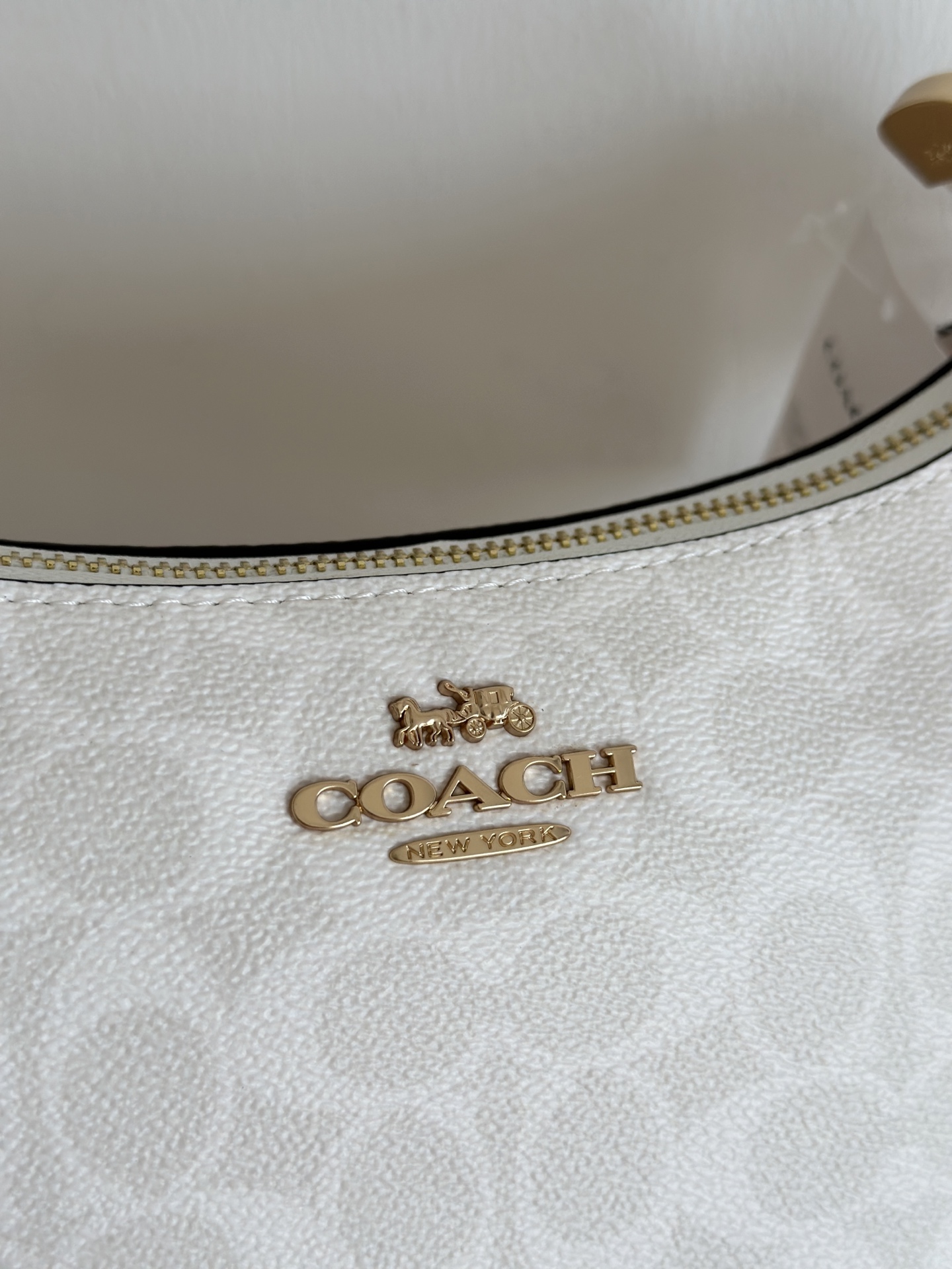 Coach 纯原COACH/蔻驰CV933 Teri系列单肩包PVC配皮单肩斜挎腋下包手提包