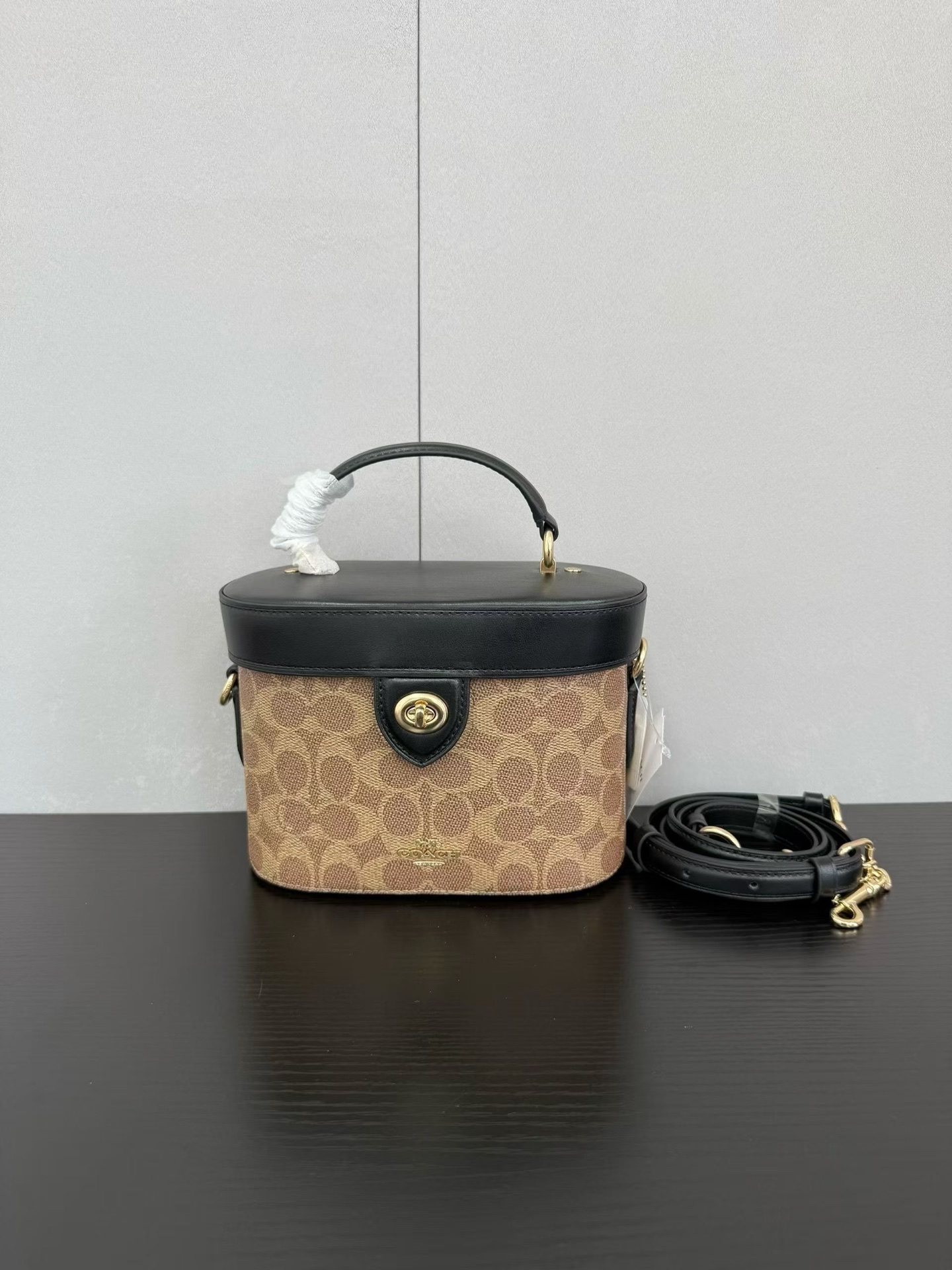 Coach ～原Coach蔻驰 CBQ35 Kay20系列新款盒子包化妆包 代购级别 最新款化妆包