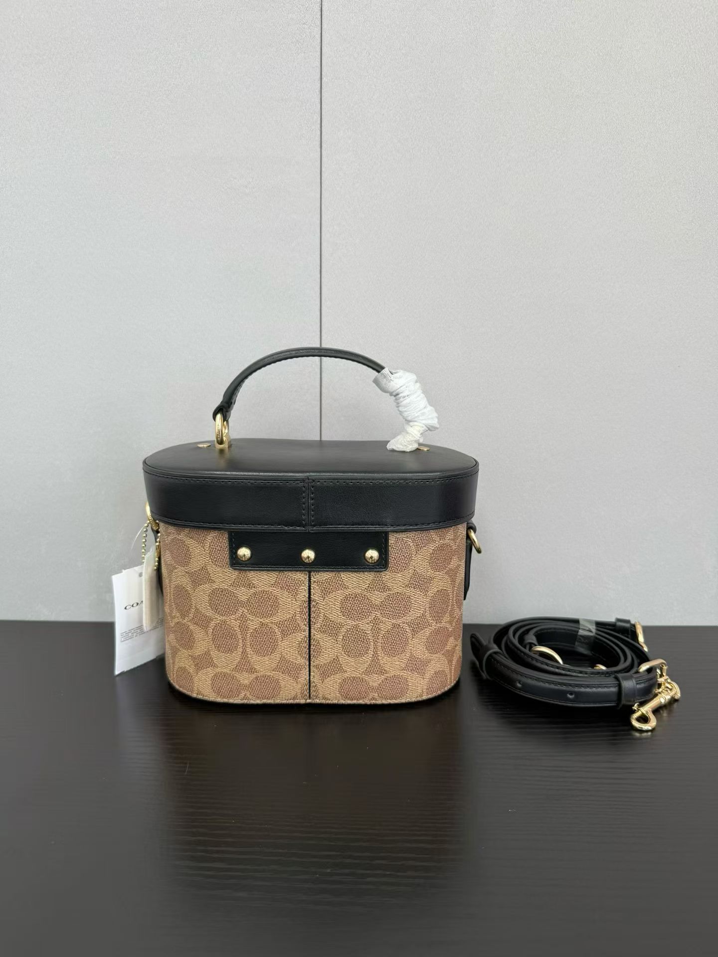 Coach ～原Coach蔻驰 CBQ35 Kay20系列新款盒子包化妆包 代购级别 最新款化妆包