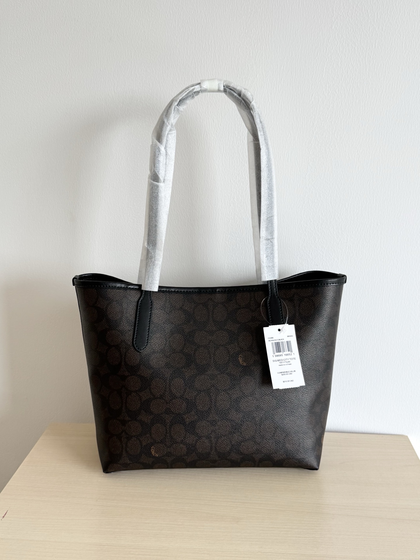 Coach 纯原Coach蔻驰 CDX82 City26系列中号托特包购物袋 最新版本 双面贴合工艺
