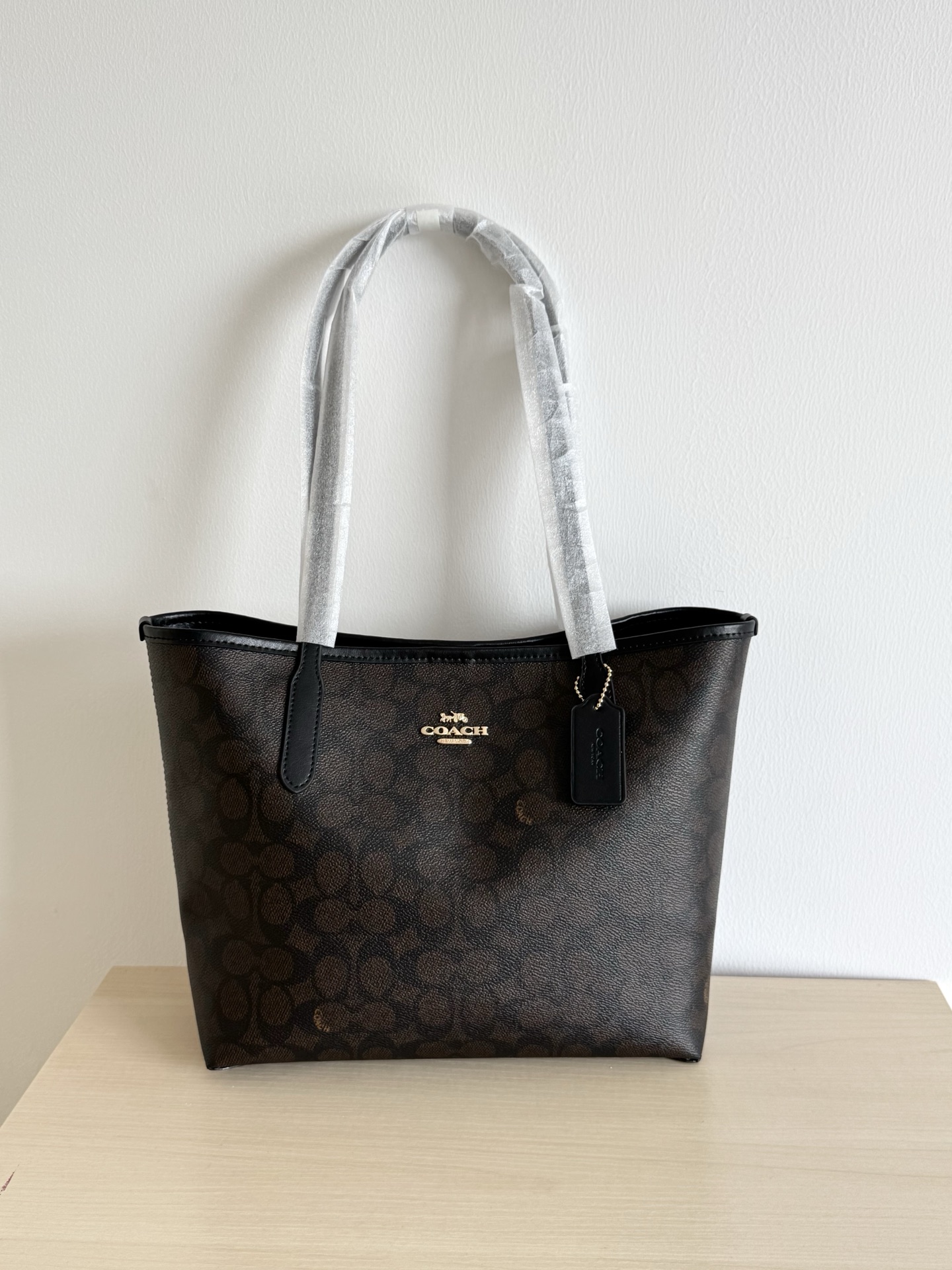 Coach 纯原Coach蔻驰 CDX82 City26系列中号托特包购物袋 最新版本 双面贴合工艺