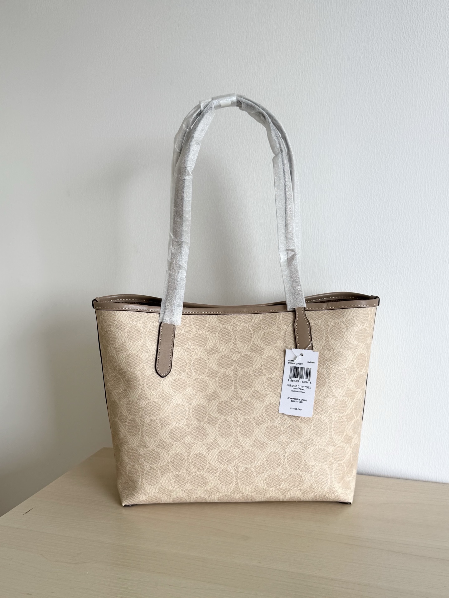 Coach 纯原Coach蔻驰 CDX82 City26系列中号托特包购物袋 最新版本 双面贴合工艺