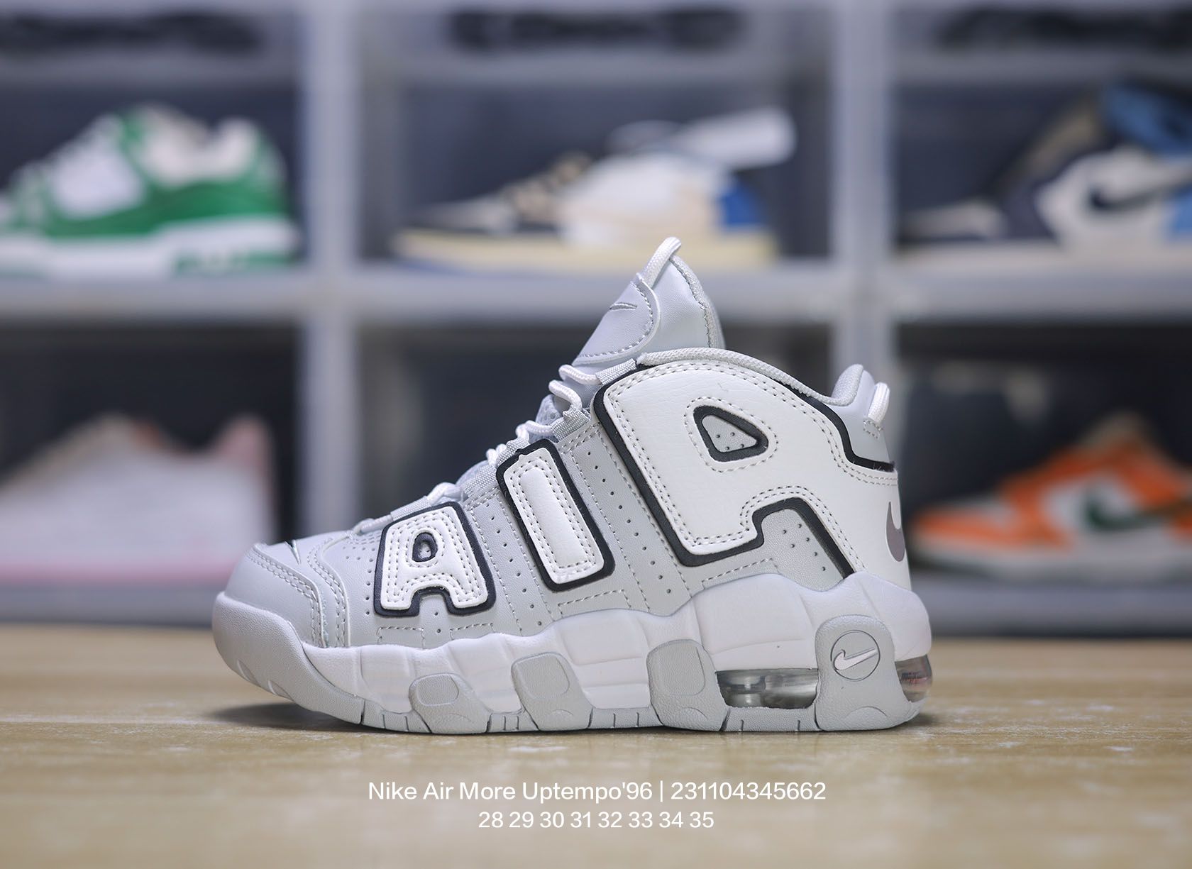 🈴 Nike/耐克 童鞋版本上线👣你家有个fashion宝贝!!，原楦开发版型，采用环保太空革鞋面材质，可视全掌透明中底气垫❗人气配色回归,耐克Nike Air More Uptempo\