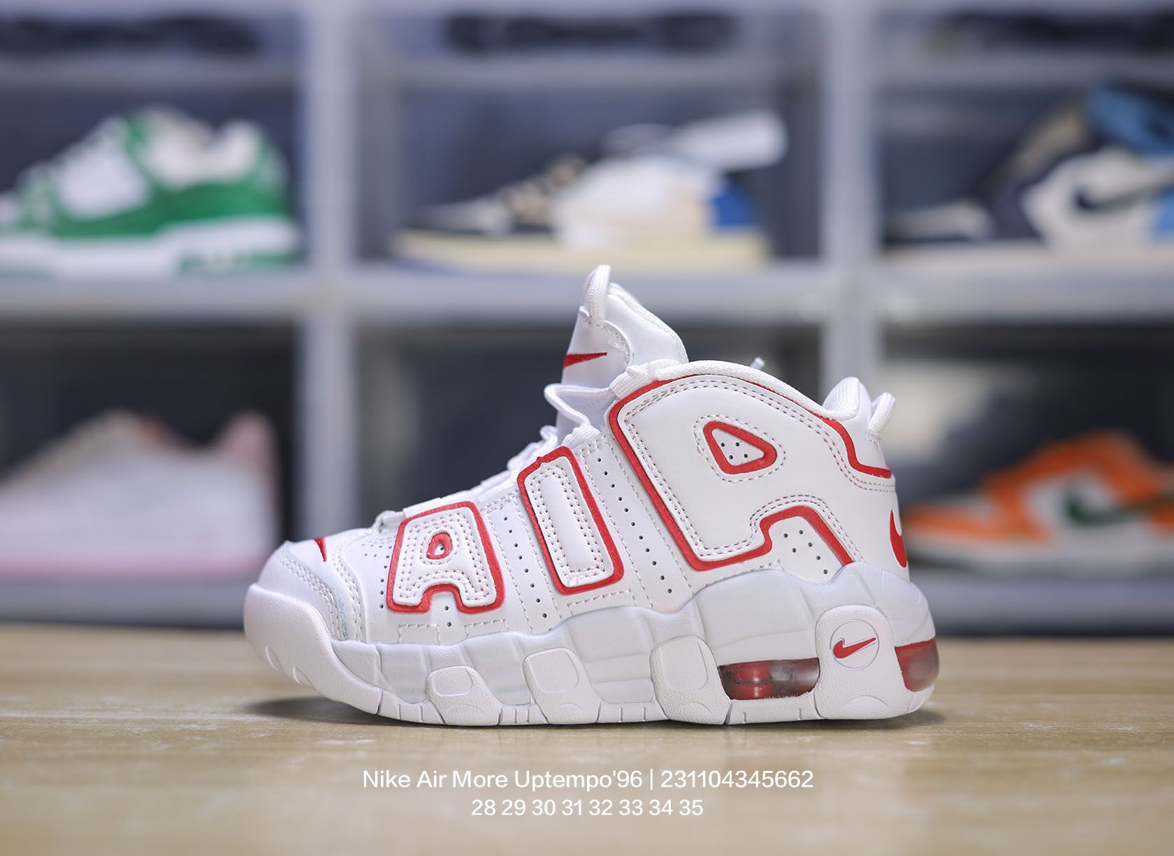 图片[5]-🈴 Nike/耐克 童鞋版本上线👣你家有个fashion宝贝!!，原楦开发版型，采用环保太空革鞋面材质，可视全掌透明中底气垫❗人气配色回归,耐克Nike Air More Uptempo\”96 PS 皮蓬一代系列中大童经典高街百搭休闲运动文化篮球鞋 类型：童鞋 尺码：28 29 30 31 32 33 34 35-选品中心