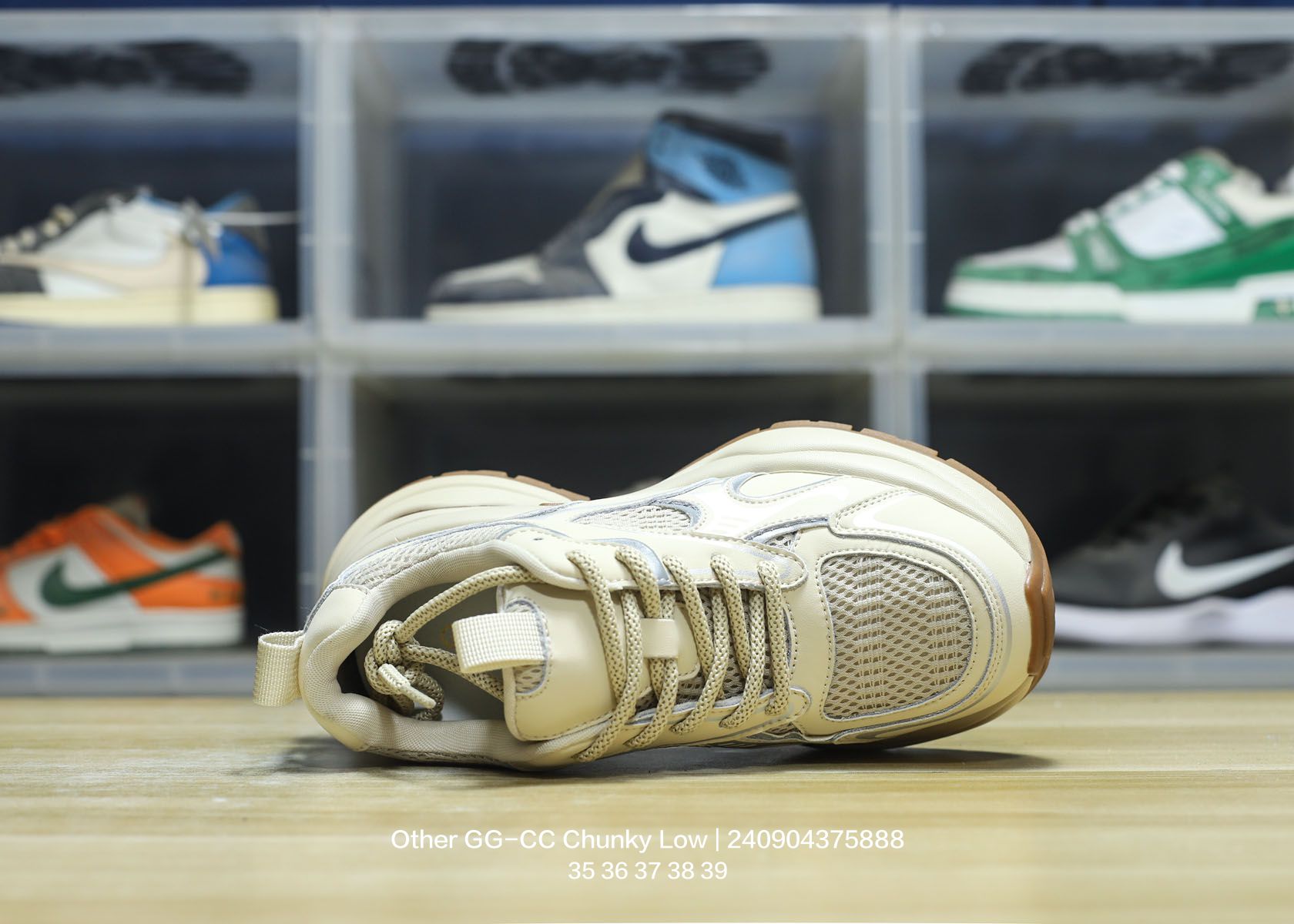 Eco-Friendly Chunky Low Female Shoes with Stinking Sea Glass Shoe Pads - 图片 3