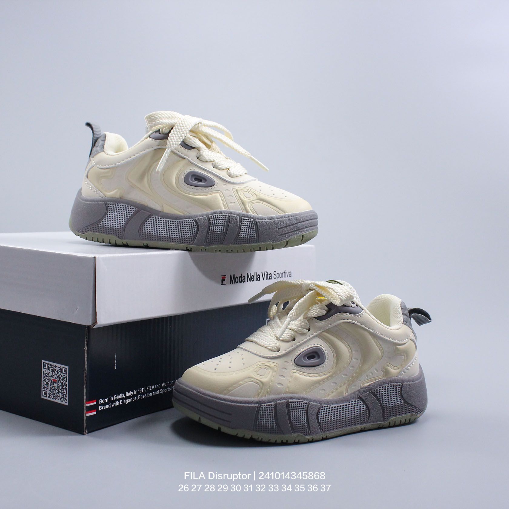 图片[9]-FILA/斐乐 💯🧒童鞋上线 斐乐 ❗FILA Disruptor 厚底百搭慢跑鞋 类型：童鞋 版本：公司级 尺码：26 27 28 29 30 31 32 33 34 35 36 37-选品中心