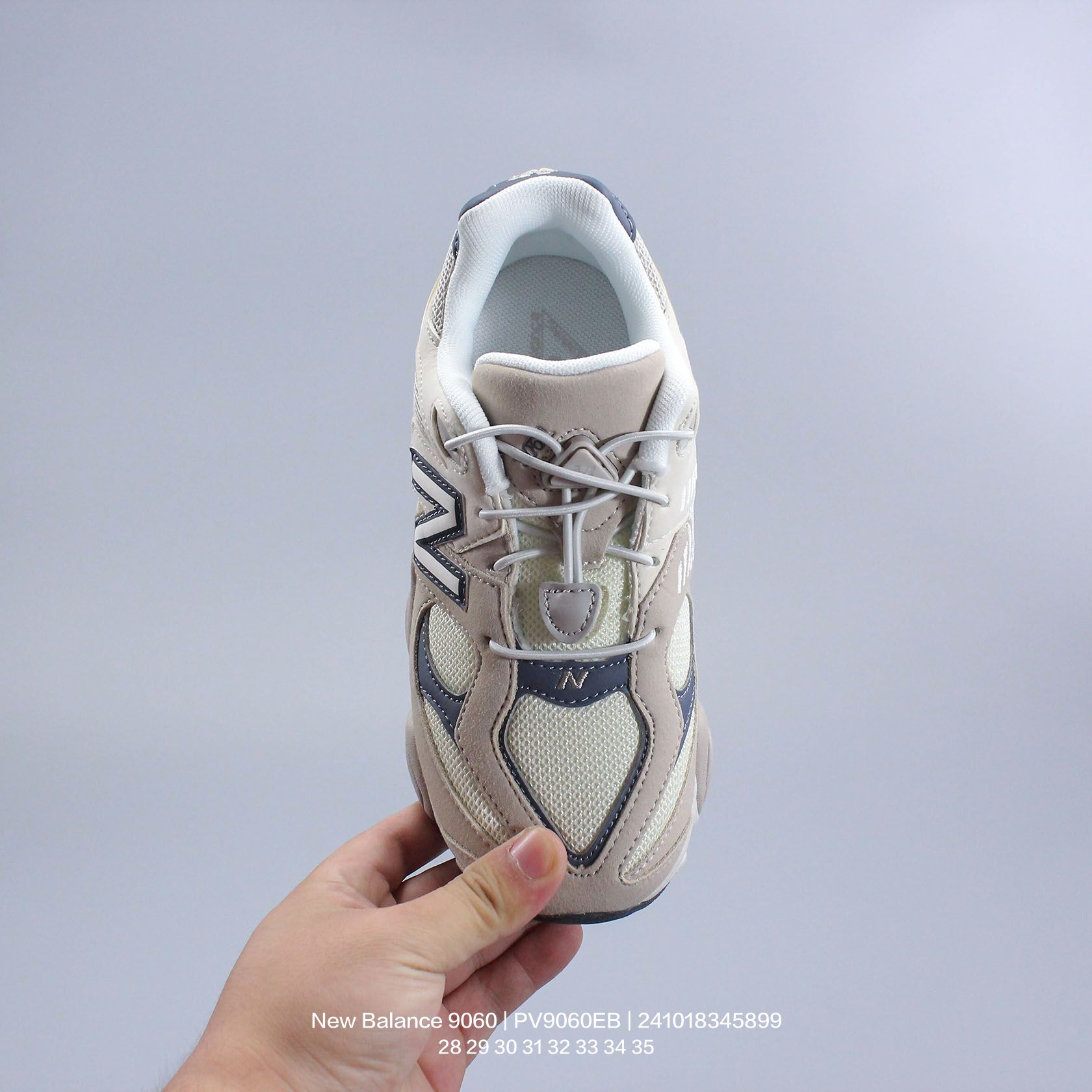 图片[2]-New Balance/新百伦 公司级 9060系列 童鞋版本上线,潮爹潮妈追寻的单品!!采用反绒面革及透气斜纹帆布料拼接鞋面材质，中底嵌入ABZORB缓震科技材料及后跟嵌入TPU装饰条稳固❗️ 复古爱好者看过来,全新配色!全新NB新百伦New Balance 9060\”Driftwood Castlerock\”系列复古百搭老爹风小象蹄休闲运动跑步鞋“浮木棕深灰 P类型：童鞋 版本：公司级 尺码：28 29 30 31 32 33 34 35-选品中心