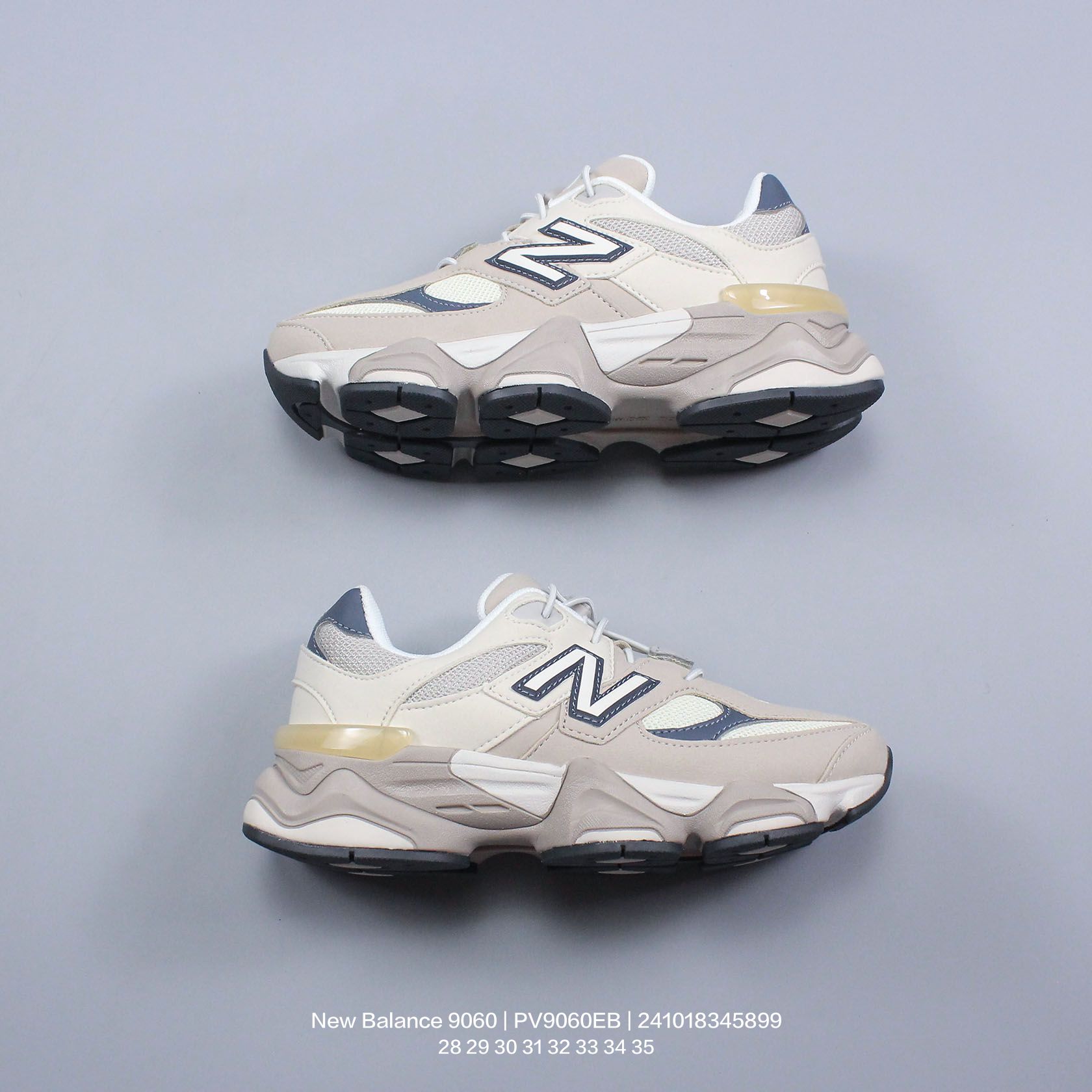 图片[7]-New Balance/新百伦 公司级 9060系列 童鞋版本上线,潮爹潮妈追寻的单品!!采用反绒面革及透气斜纹帆布料拼接鞋面材质，中底嵌入ABZORB缓震科技材料及后跟嵌入TPU装饰条稳固❗️ 复古爱好者看过来,全新配色!全新NB新百伦New Balance 9060\”Driftwood Castlerock\”系列复古百搭老爹风小象蹄休闲运动跑步鞋“浮木棕深灰 P类型：童鞋 版本：公司级 尺码：28 29 30 31 32 33 34 35-选品中心