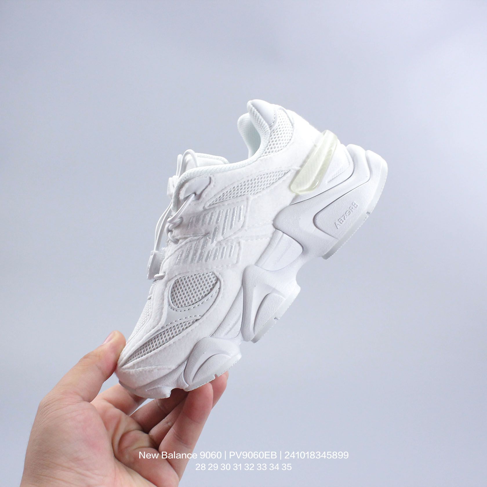 图片[3]-New Balance/新百伦 公司级 9060系列 童鞋版本上线,潮爹潮妈追寻的单品!!采用反绒面革及透气斜纹帆布料拼接鞋面材质，中底嵌入ABZORB缓震科技材料及后跟嵌入TPU装饰条稳固❗️ 复古爱好者看过来,全新配色!全新NB新百伦New Balance 9060\”Driftwood Castlerock\”系列复古百搭老爹风小象蹄休闲运动跑步鞋“浮木棕深灰 PV9060EB 类型：童鞋 版本：公司级 尺码：28 29 30 31 32 33 34 35-选品中心