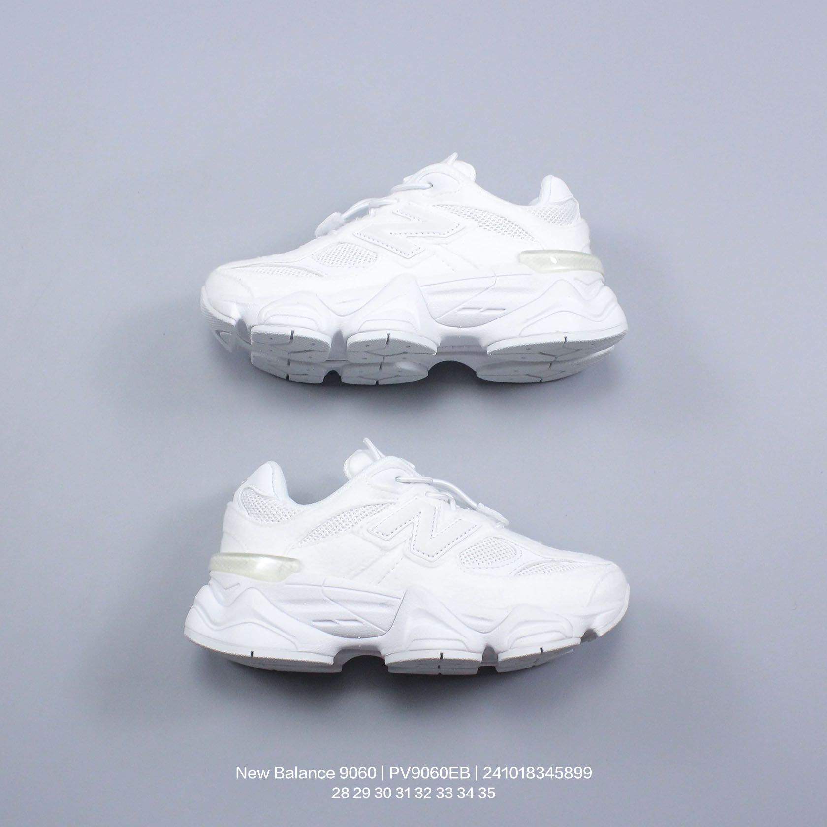 图片[7]-New Balance/新百伦 公司级 9060系列 童鞋版本上线,潮爹潮妈追寻的单品!!采用反绒面革及透气斜纹帆布料拼接鞋面材质，中底嵌入ABZORB缓震科技材料及后跟嵌入TPU装饰条稳固❗️ 复古爱好者看过来,全新配色!全新NB新百伦New Balance 9060\”Driftwood Castlerock\”系列复古百搭老爹风小象蹄休闲运动跑步鞋“浮木棕深灰 PV9060EB 类型：童鞋 版本：公司级 尺码：28 29 30 31 32 33 34 35-选品中心