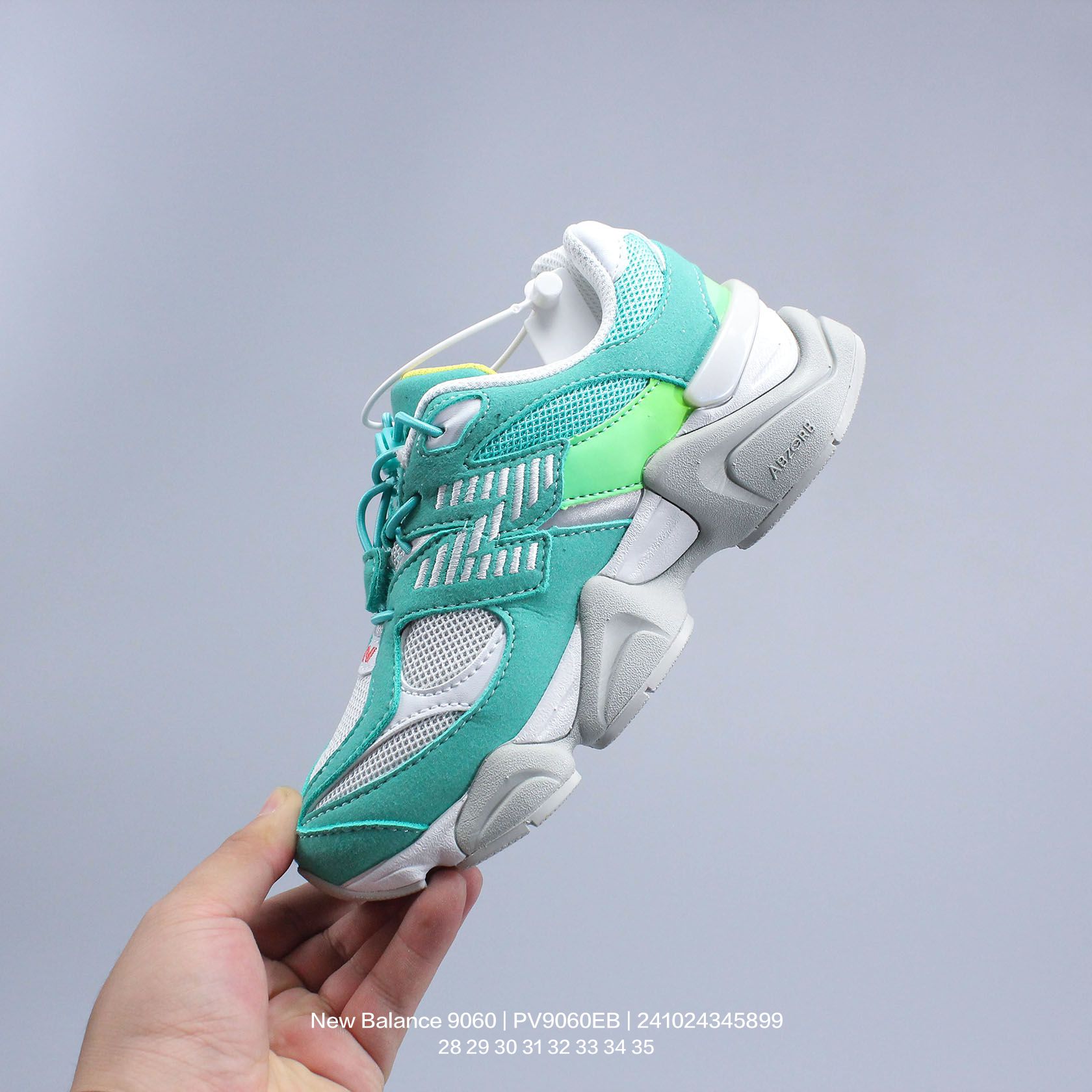 图片[3]-New Balance/新百伦 公司级 9060系列 童鞋版本上线,潮爹潮妈追寻的单品!!采用反绒面革及透气斜纹帆布料拼接鞋面材质，中底嵌入ABZORB缓震科技材料及后跟嵌入TPU装饰条稳固❗️ 复古爱好者看过来,全新配色!全新NB新百伦New Balance 9060\”Driftwood Castlerock\”系列复古百搭老爹风小象蹄休闲运动跑步鞋“浮木棕深灰 PV9060EB 类型：童鞋 尺码：28 29 30 31 32 33 34 35-选品中心
