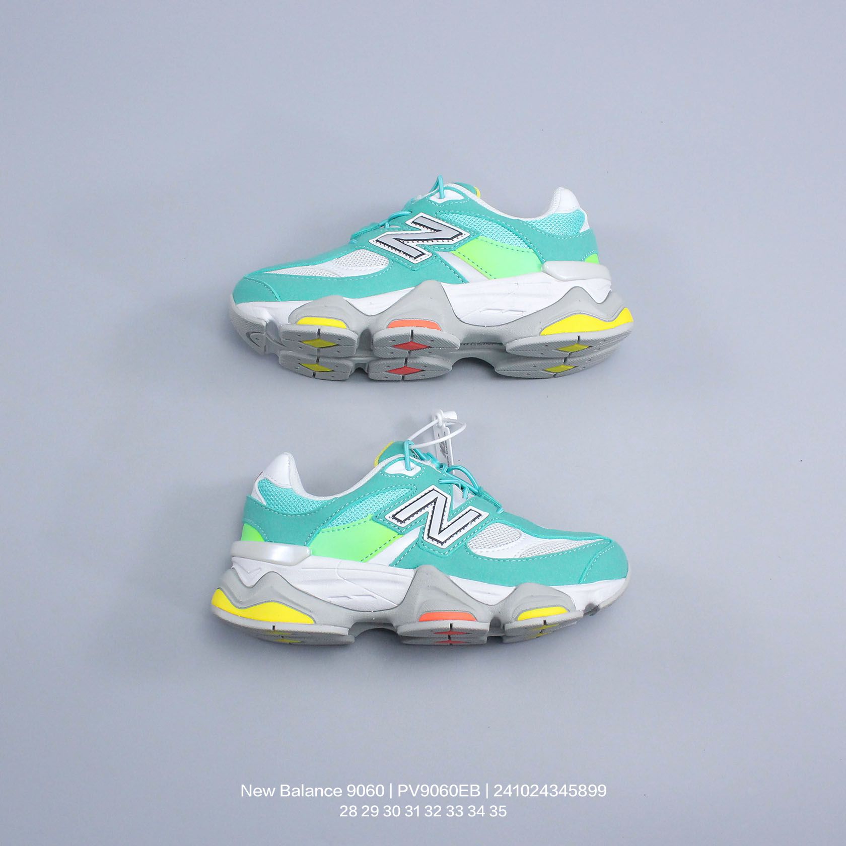 图片[7]-New Balance/新百伦 公司级 9060系列 童鞋版本上线,潮爹潮妈追寻的单品!!采用反绒面革及透气斜纹帆布料拼接鞋面材质，中底嵌入ABZORB缓震科技材料及后跟嵌入TPU装饰条稳固❗️ 复古爱好者看过来,全新配色!全新NB新百伦New Balance 9060\”Driftwood Castlerock\”系列复古百搭老爹风小象蹄休闲运动跑步鞋“浮木棕深灰 PV9060EB 类型：童鞋 尺码：28 29 30 31 32 33 34 35-选品中心