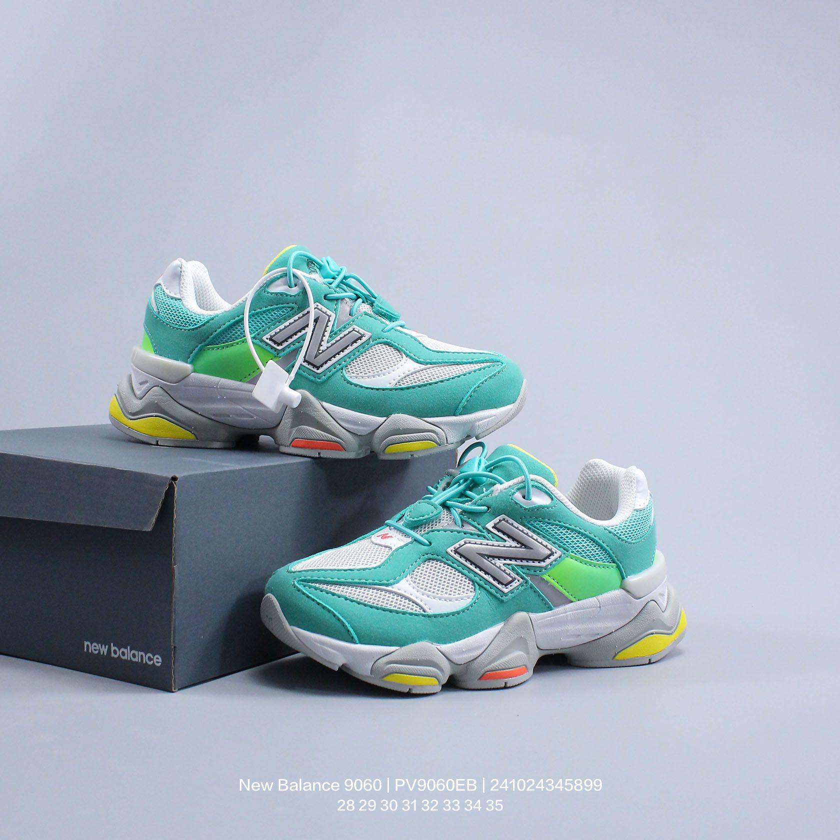 图片[9]-New Balance/新百伦 公司级 9060系列 童鞋版本上线,潮爹潮妈追寻的单品!!采用反绒面革及透气斜纹帆布料拼接鞋面材质，中底嵌入ABZORB缓震科技材料及后跟嵌入TPU装饰条稳固❗️ 复古爱好者看过来,全新配色!全新NB新百伦New Balance 9060\”Driftwood Castlerock\”系列复古百搭老爹风小象蹄休闲运动跑步鞋“浮木棕深灰 PV9060EB 类型：童鞋 尺码：28 29 30 31 32 33 34 35-选品中心