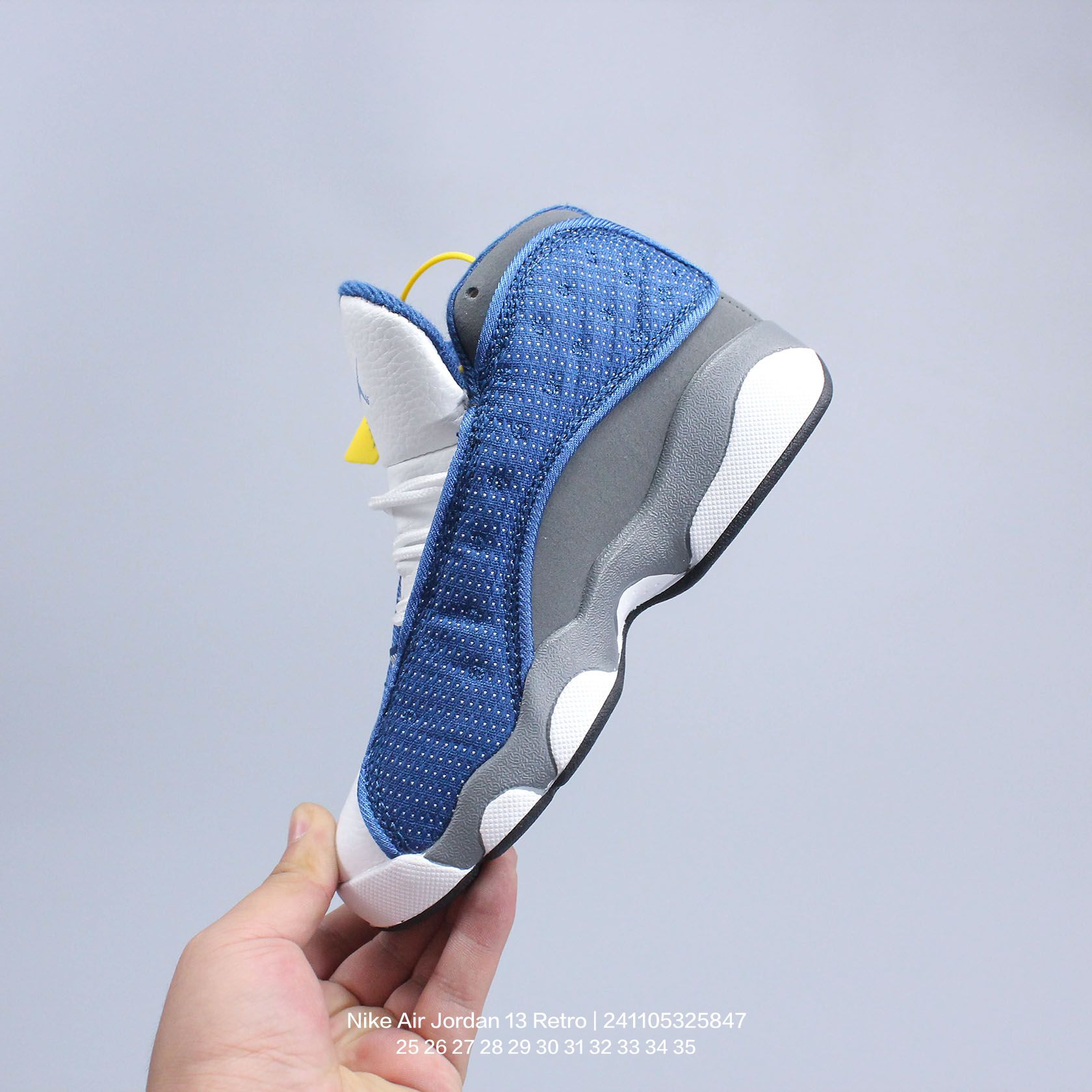 图片[3]-Jordan/乔丹 中大童学生的潮流童鞋❗️潮爹潮妈追寻的单品🎁采用贴膜牛培皮革鞋面材质，中底钢印及缜密拉帮效果❗️耐克乔丹Nike Air Jordan 13 Retro 乔丹中帮复古休闲文化篮球鞋\” 类型：童鞋 尺码：25 26 27 28 29 30 31 32 33 34 35-选品中心