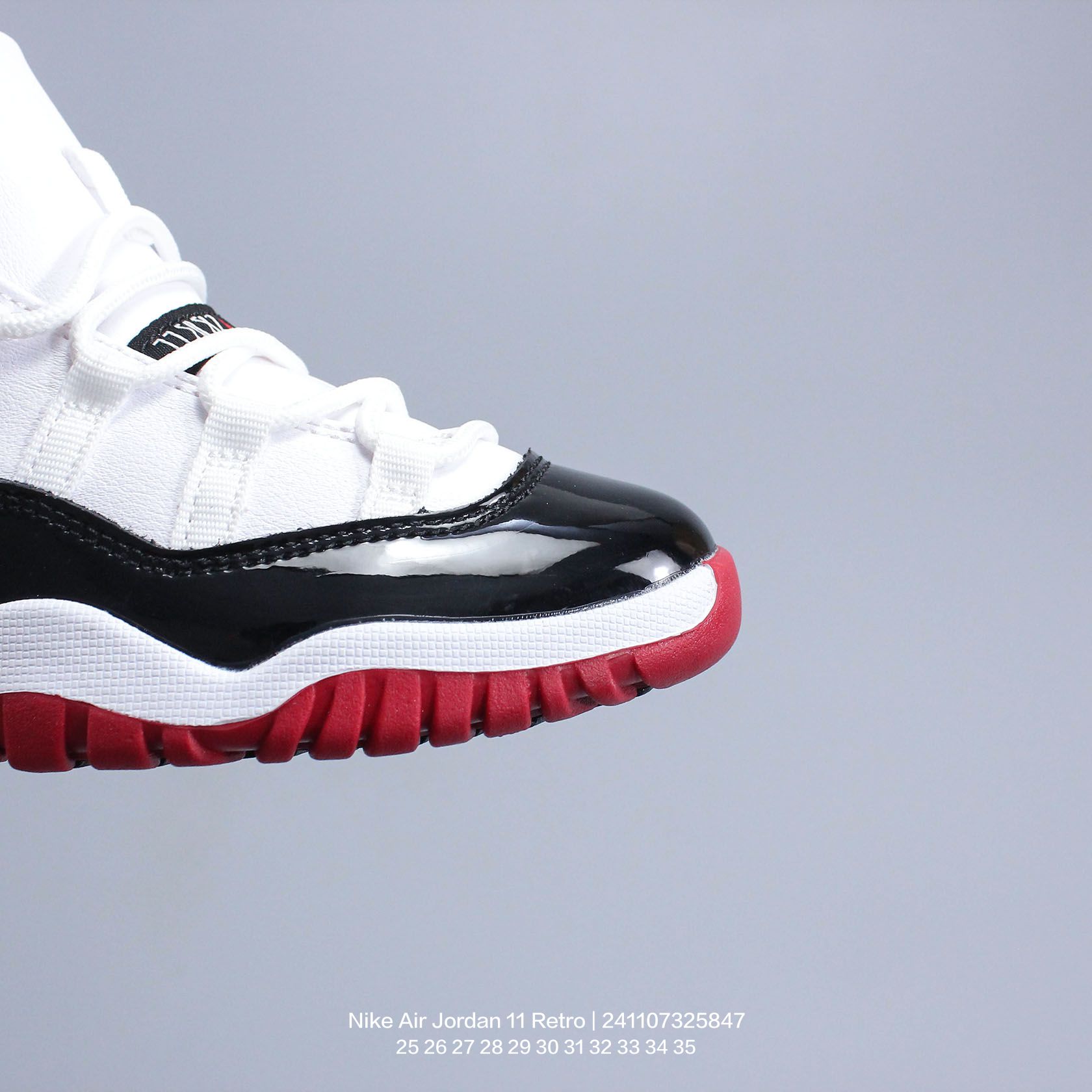 图片[6]-Jordan/乔丹 中大童学生的潮流童鞋❗️潮爹潮妈追寻的单品🎁采用贴膜牛培皮革鞋面材质，中底钢印及缜密拉帮效果❗️耐克乔丹Nike Air Jordan 11 Retro 乔丹中帮复古休闲文化篮球鞋\” 类型：童鞋 尺码：25 26 27 28 29 30 31 32 33 34 35-选品中心