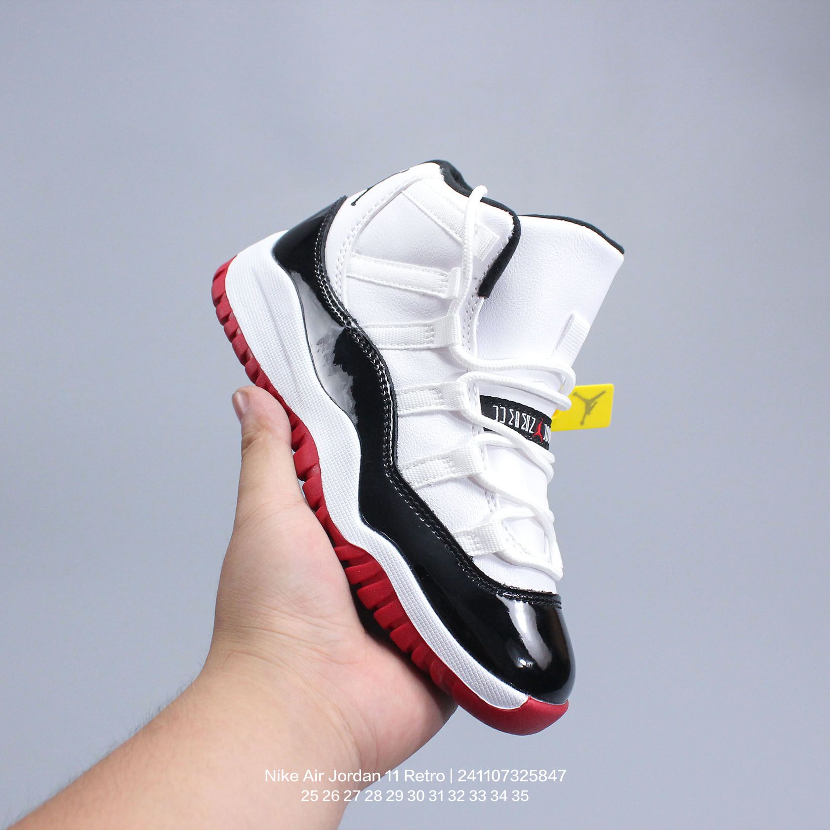 Jordan/乔丹 中大童学生的潮流童鞋❗️潮爹潮妈追寻的单品🎁采用贴膜牛培皮革鞋面材质，中底钢印及缜密拉帮效果❗️耐克乔丹Nike Air Jordan 11 Retro 乔丹中帮复古休闲文化篮球鞋\