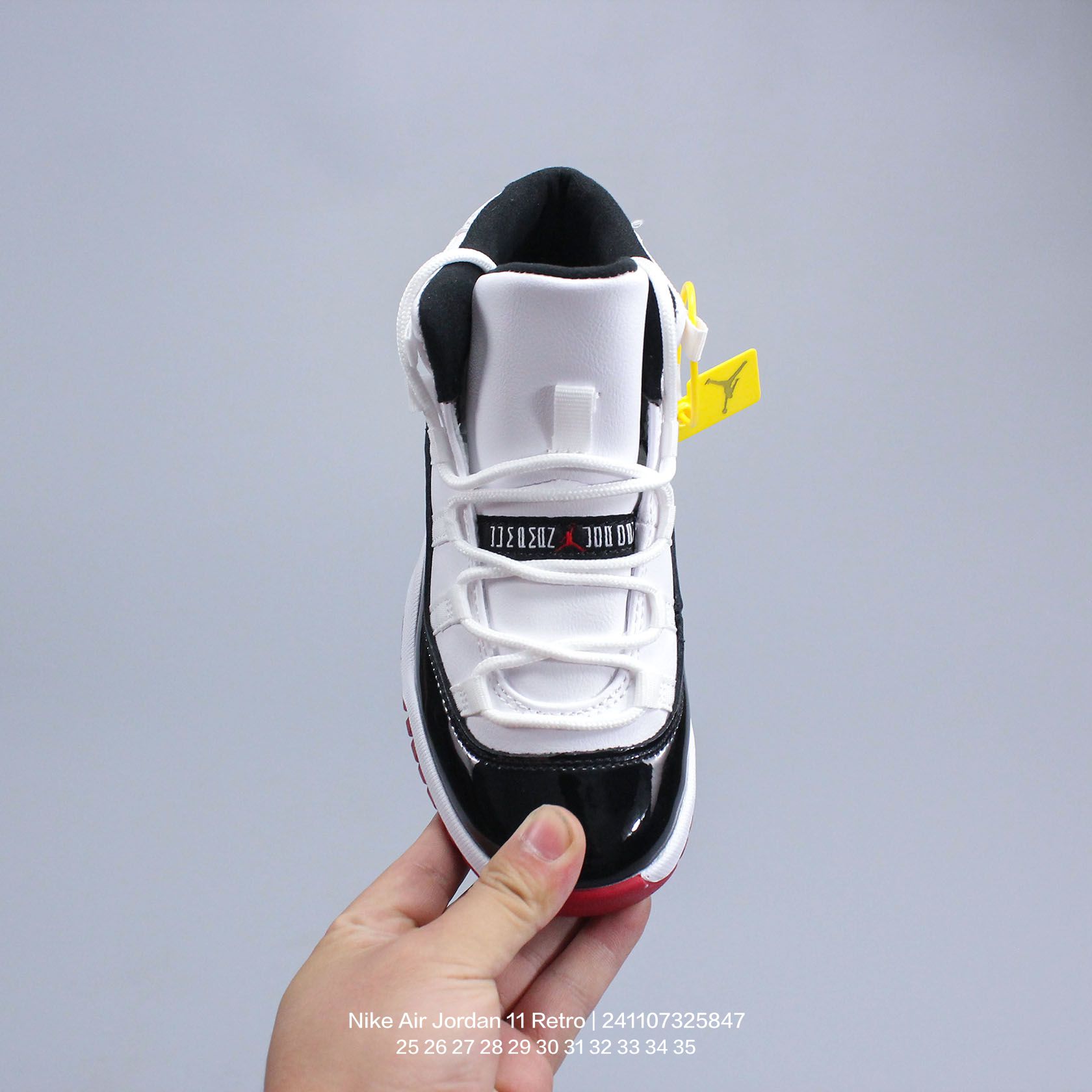 图片[2]-Jordan/乔丹 中大童学生的潮流童鞋❗️潮爹潮妈追寻的单品🎁采用贴膜牛培皮革鞋面材质，中底钢印及缜密拉帮效果❗️耐克乔丹Nike Air Jordan 11 Retro 乔丹中帮复古休闲文化篮球鞋\” 类型：童鞋 尺码：25 26 27 28 29 30 31 32 33 34 35-选品中心