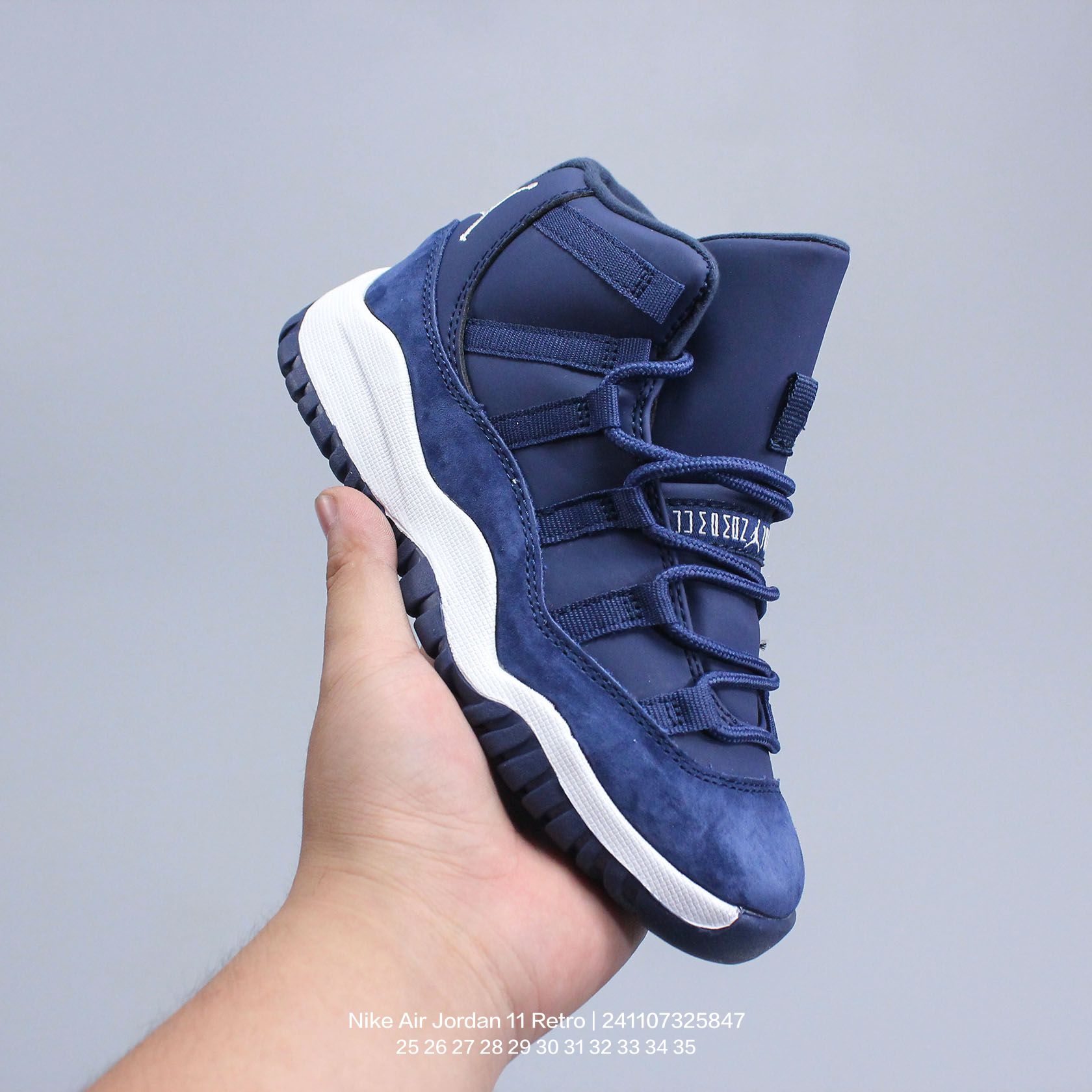 Jordan/乔丹 中大童学生的潮流童鞋❗️潮爹潮妈追寻的单品🎁采用贴膜牛培皮革鞋面材质，中底钢印及缜密拉帮效果❗️耐克乔丹Nike Air Jordan 11 Retro 乔丹中帮复古休闲文化篮球鞋\