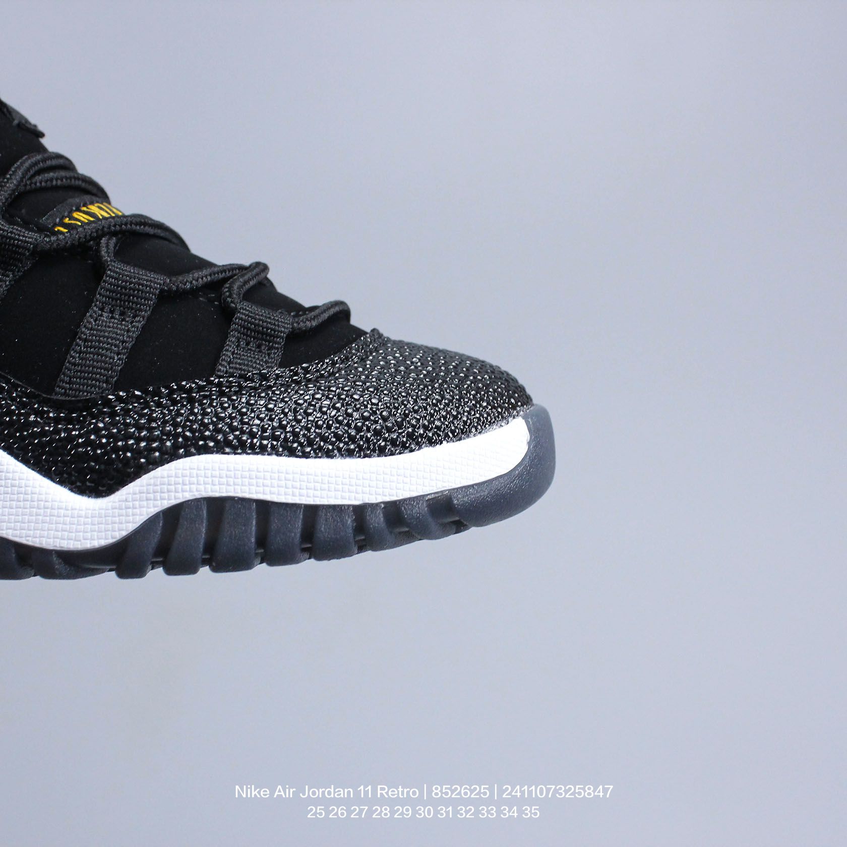 图片[6]-Jordan/乔丹 中大童学生的潮流童鞋❗️潮爹潮妈追寻的单品🎁采用贴膜牛培皮革鞋面材质，中底钢印及缜密拉帮效果❗️耐克乔丹Nike Air Jordan 11 Retro 乔丹中帮复古休闲文化篮球鞋\” 852625 类型：童鞋 尺码：25 26 27 28 29 30 31 32 33 34 35-选品中心