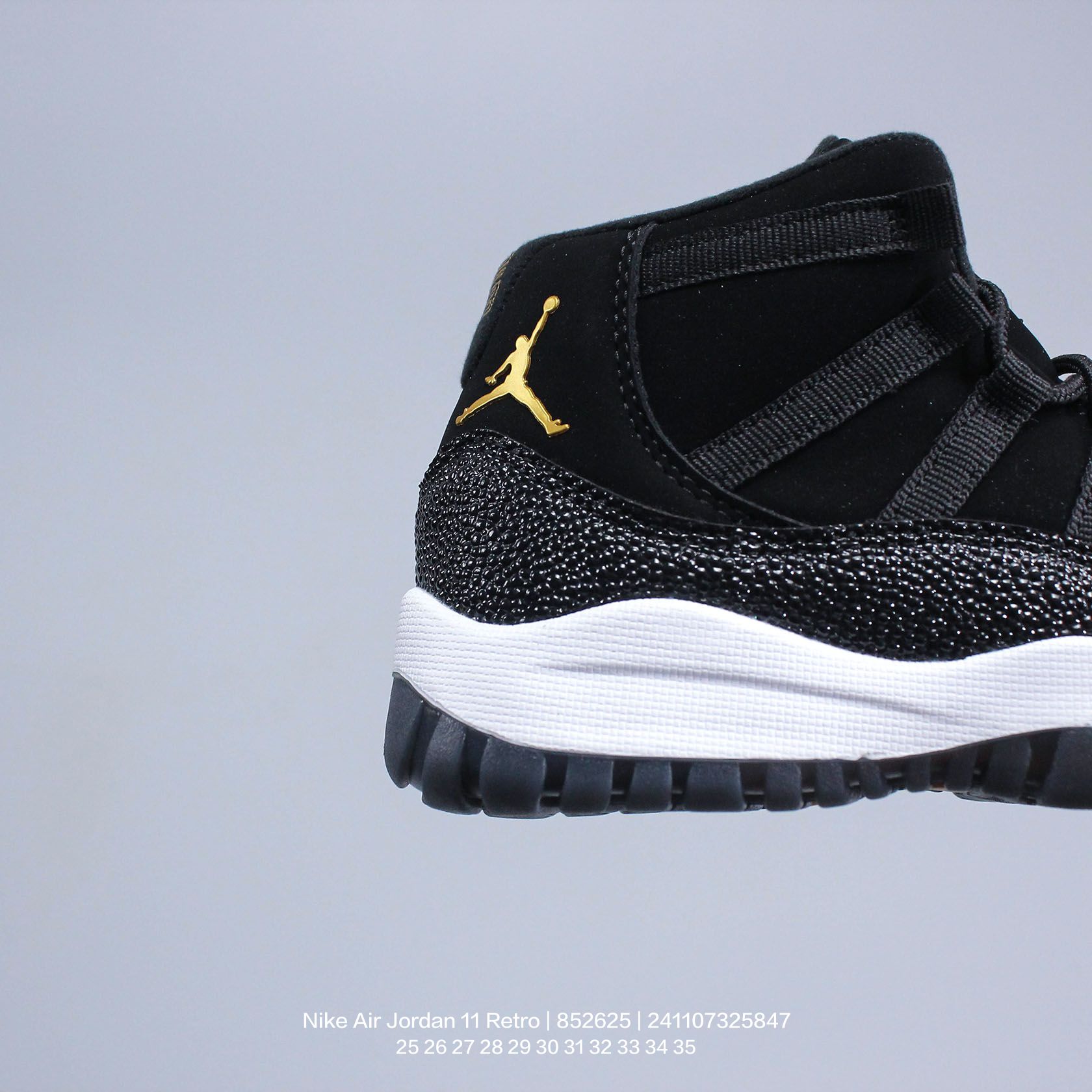 图片[4]-Jordan/乔丹 中大童学生的潮流童鞋❗️潮爹潮妈追寻的单品🎁采用贴膜牛培皮革鞋面材质，中底钢印及缜密拉帮效果❗️耐克乔丹Nike Air Jordan 11 Retro 乔丹中帮复古休闲文化篮球鞋\” 852625 类型：童鞋 尺码：25 26 27 28 29 30 31 32 33 34 35-选品中心