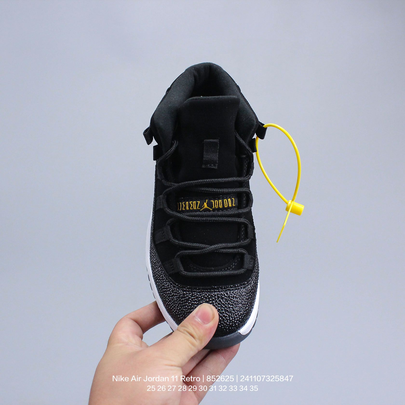 图片[2]-Jordan/乔丹 中大童学生的潮流童鞋❗️潮爹潮妈追寻的单品🎁采用贴膜牛培皮革鞋面材质，中底钢印及缜密拉帮效果❗️耐克乔丹Nike Air Jordan 11 Retro 乔丹中帮复古休闲文化篮球鞋\” 852625 类型：童鞋 尺码：25 26 27 28 29 30 31 32 33 34 35-选品中心