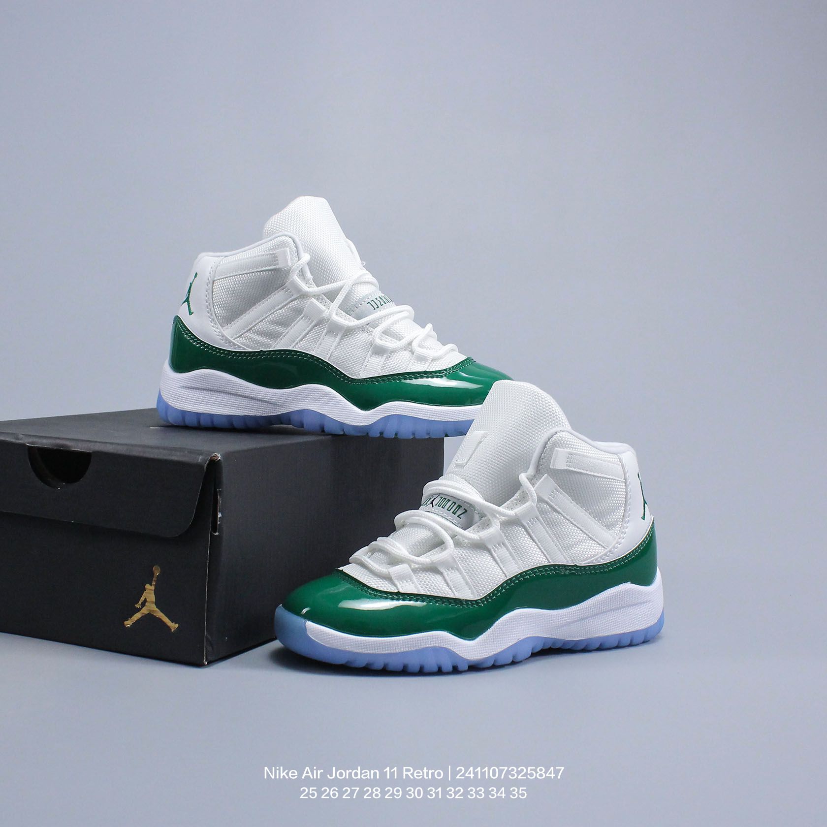 图片[9]-Jordan/乔丹 中大童学生的潮流童鞋❗️潮爹潮妈追寻的单品🎁采用贴膜牛培皮革鞋面材质，中底钢印及缜密拉帮效果❗️耐克乔丹Nike Air Jordan 11 Retro 乔丹中帮复古休闲文化篮球鞋\” 类型：童鞋 尺码：25 26 27 28 29 30 31 32 33 34 35-选品中心