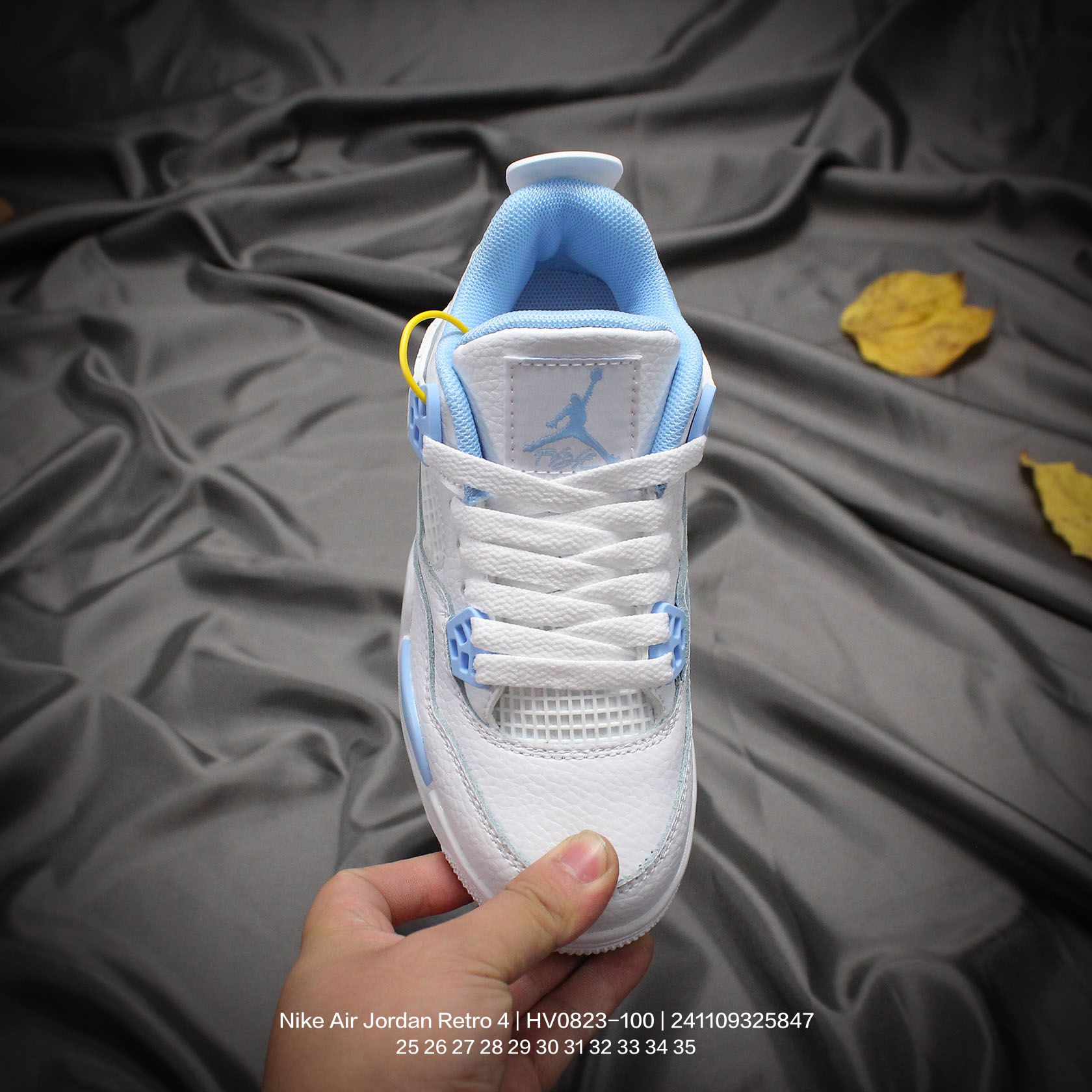 图片[2]-Jordan/乔丹 中大童学生的潮流童鞋❗️潮爹潮妈追寻的单品🎁采用贴膜牛培皮革鞋面材质，中底钢印及缜密拉帮效果❗️耐克乔丹Nike Air Jordan Retro 4乔丹AJ4代中帮复古休闲文化篮球鞋\” HV0823-100 类型：童鞋 尺码：25 26 27 28 29 30 31 32 33 34 35-选品中心