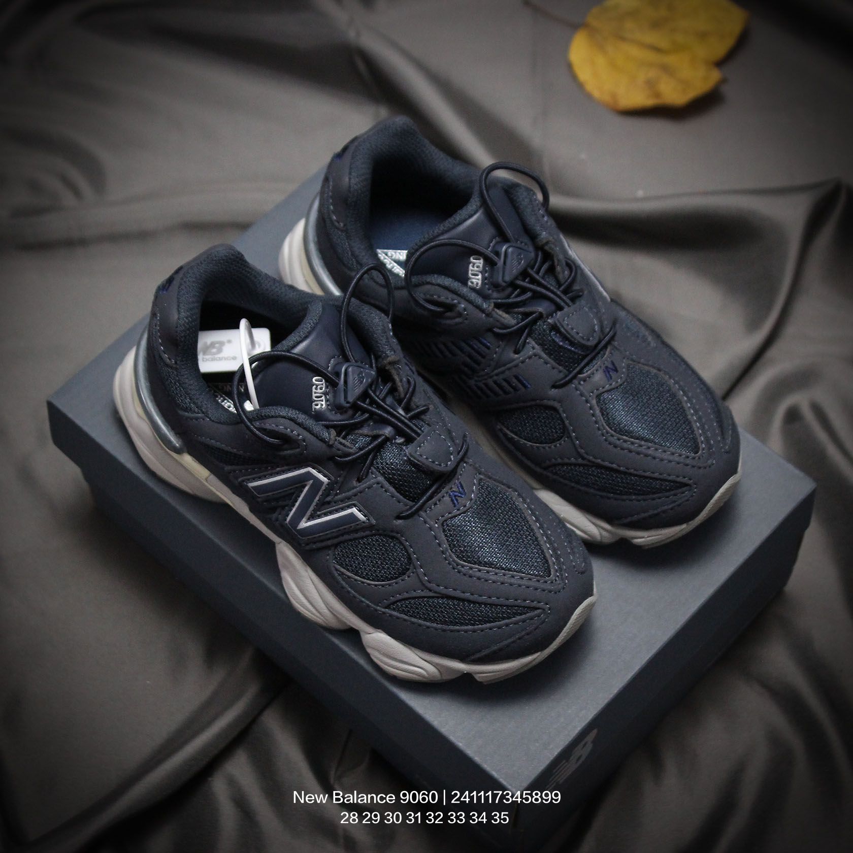 图片[9]-New Balance/新百伦 9060系列 童鞋版本上线,潮爹潮妈追寻的单品!!采用反绒面革及透气斜纹帆布料拼接鞋面材质，中底嵌入ABZORB缓震科技材料及后跟嵌入TPU装饰条稳固❗️ 复古爱好者看过来,全新配色!全新NB新百伦New Balance 9060\”Driftwood Castlerock\”系列复古百搭老爹风小象蹄休闲运动跑步鞋“浮木棕深灰 类型：童鞋 尺码：28 29 30 31 32 33 34 35-选品中心