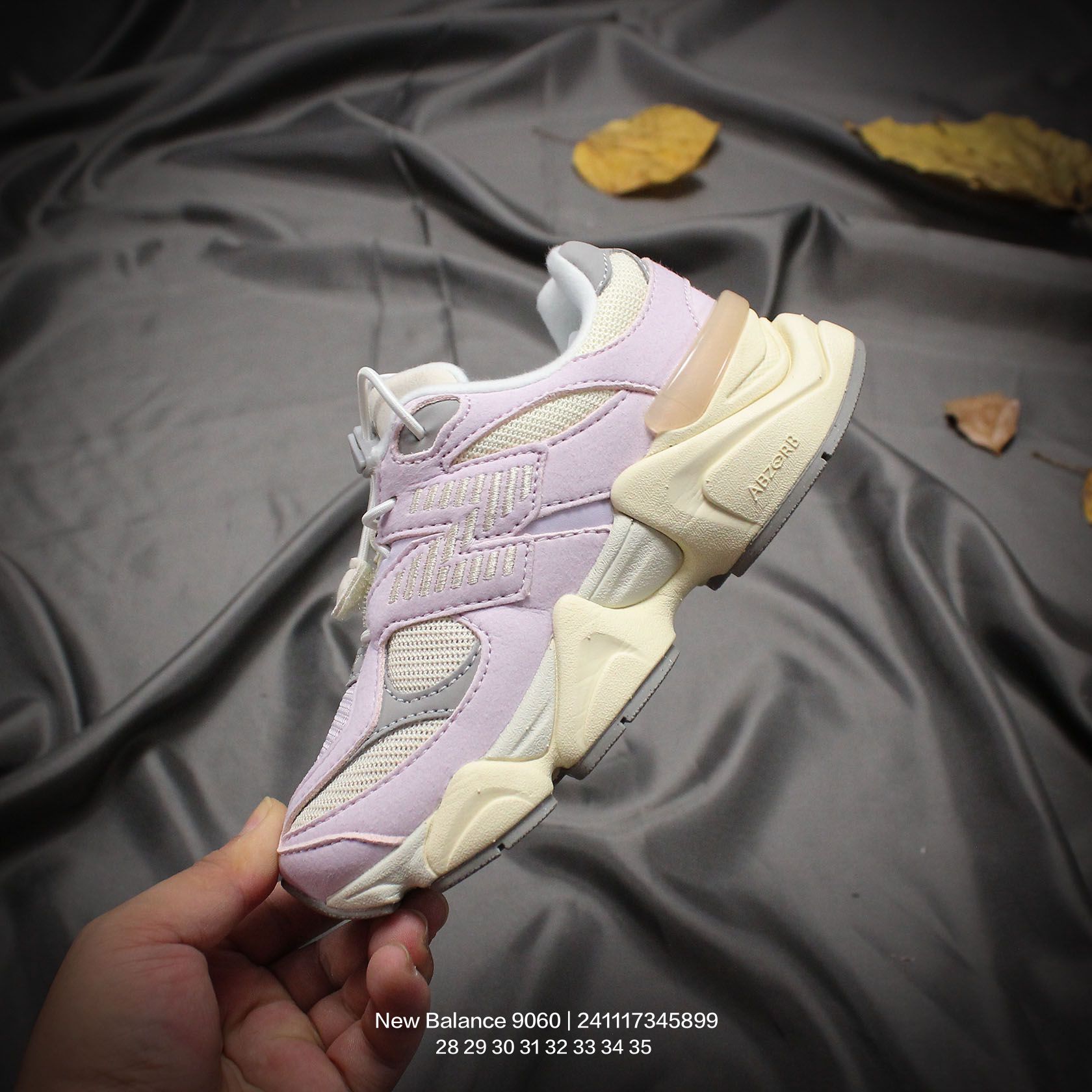 图片[3]-New Balance/新百伦 9060系列 童鞋版本上线,潮爹潮妈追寻的单品!!采用反绒面革及透气斜纹帆布料拼接鞋面材质，中底嵌入ABZORB缓震科技材料及后跟嵌入TPU装饰条稳固❗️ 复古爱好者看过来,全新配色!全新NB新百伦New Balance 9060\”Driftwood Castlerock\”系列复古百搭老爹风小象蹄休闲运动跑步鞋“浮木棕深灰 类型：童鞋 尺码：28 29 30 31 32 33 34 35-选品中心