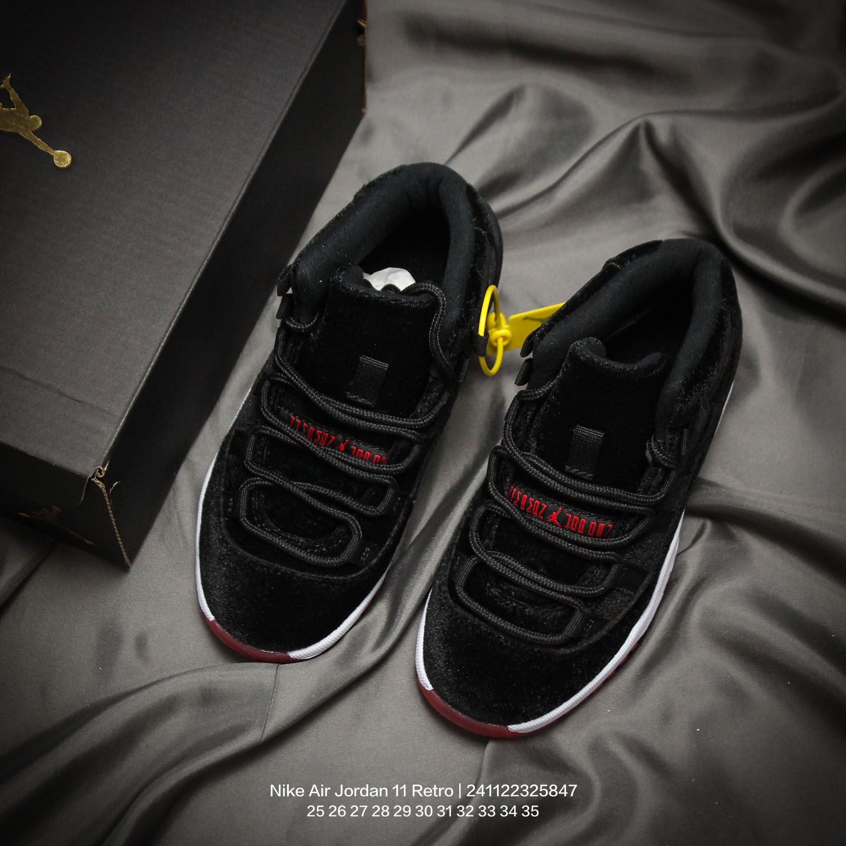 图片[8]-Jordan/乔丹 中大童学生的潮流童鞋❗️潮爹潮妈追寻的单品🎁采用贴膜牛培皮革鞋面材质，中底钢印及缜密拉帮效果❗️耐克乔丹Nike Air Jordan 11 Retro 乔丹中帮复古休闲文化篮球鞋\” 类型：童鞋 尺码：25 26 27 28 29 30 31 32 33 34 35-选品中心