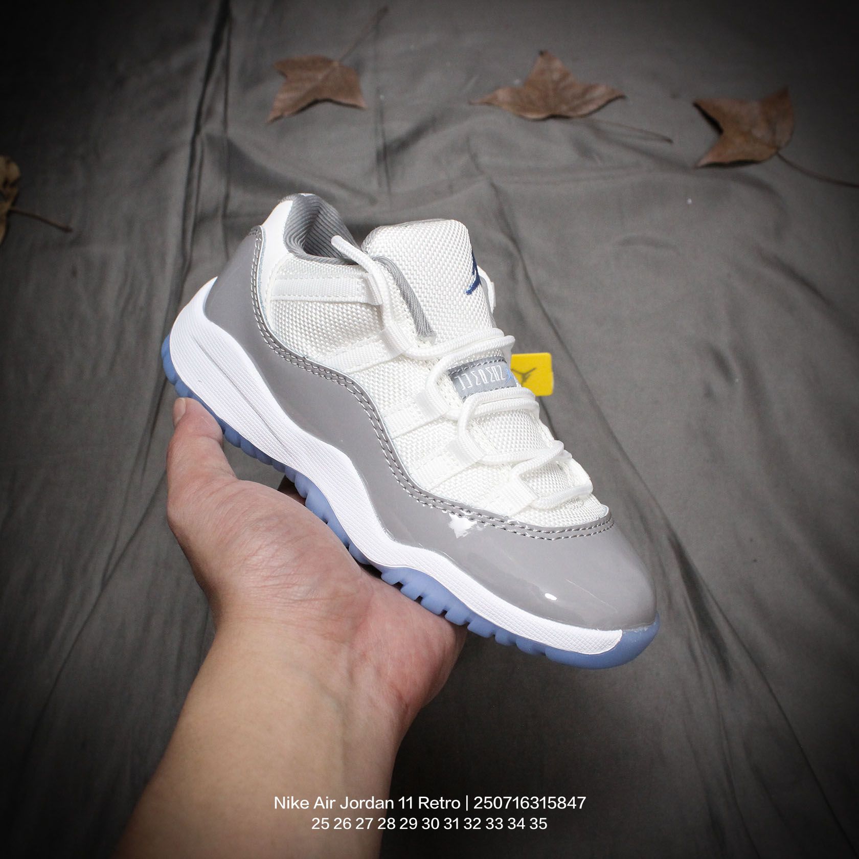 Jordan/乔丹 中大童学生的潮流童鞋❗️潮爹潮妈追寻的单品🎁采用贴膜牛培皮革鞋面材质，中底钢印及缜密拉帮效果❗️耐克乔丹Nike Air Jordan 11 Retro 乔丹中帮复古休闲文化篮球鞋\