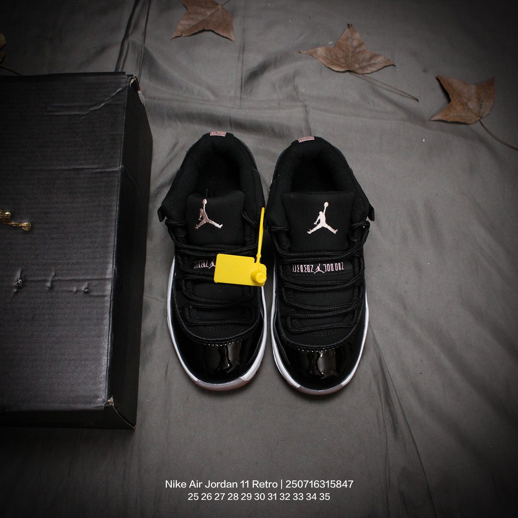 图片[8]-Jordan/乔丹 中大童学生的潮流童鞋❗️潮爹潮妈追寻的单品🎁采用贴膜牛培皮革鞋面材质，中底钢印及缜密拉帮效果❗️耐克乔丹Nike Air Jordan 11 Retro 乔丹中帮复古休闲文化篮球鞋\” 类型：童鞋 尺码：25 26 27 28 29 30 31 32 33 34 35-选品中心