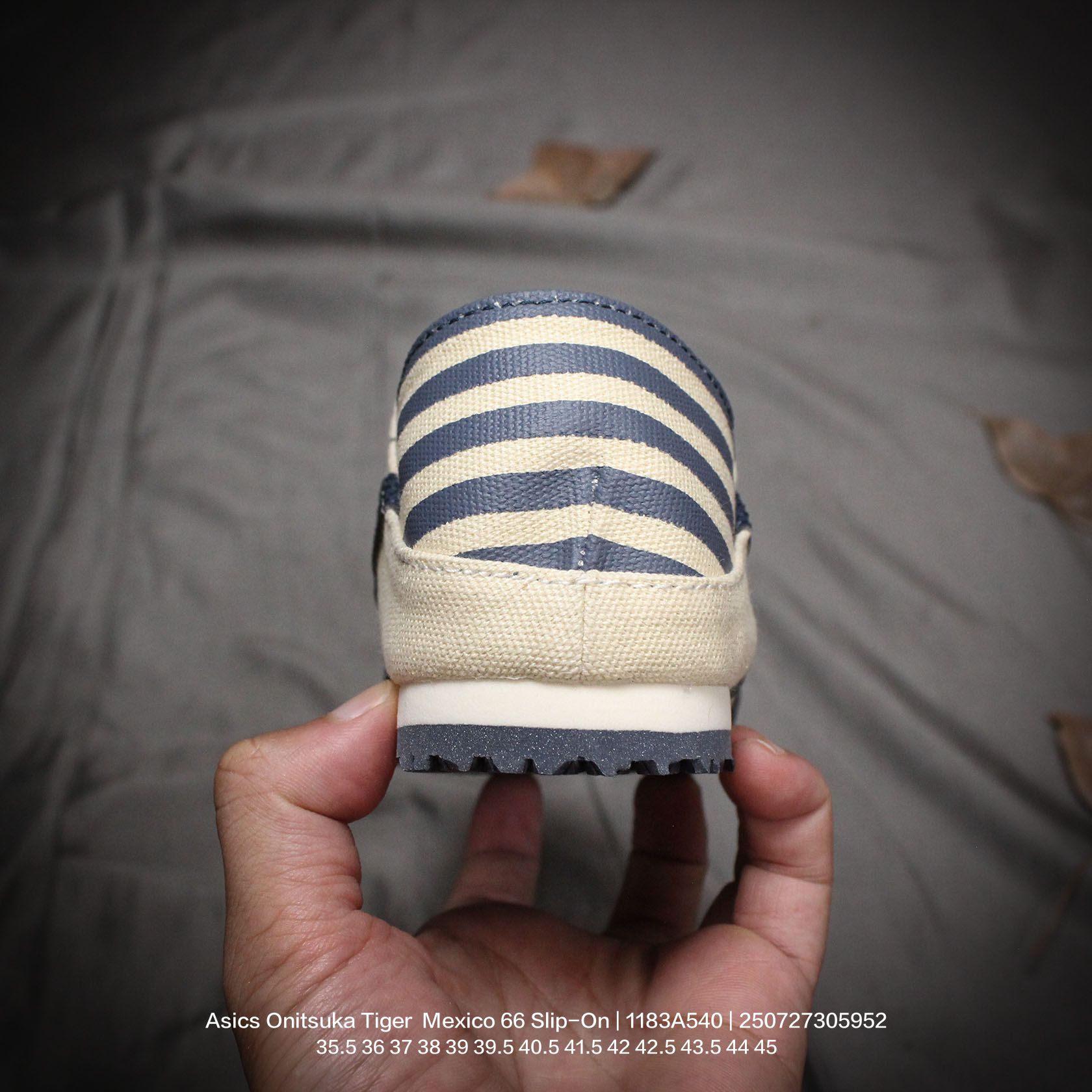 💰90
Asics/亚瑟士 原楦原纸版开发,超国标含胶率耐磨防滑RB大底❗️日产经典老牌-鬼塚虎/Onitsuka Tiger Mexico 66 Slip-On 墨西哥一脚蹬松紧带系列复古经典百搭休闲帆布慢跑鞋 1183A540
类型:男女鞋
码数:35.5 36 37 38 39 39.5 40.5 41.5 42 42.5 43.5 44 45
编码:250727305.952